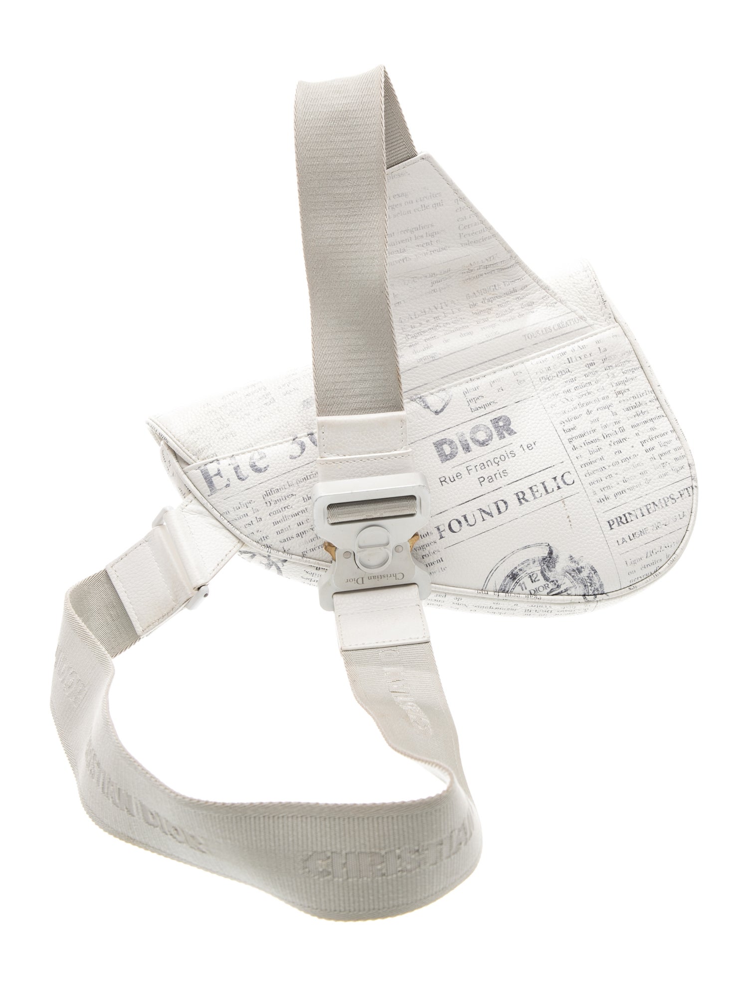 DIOR x Daniel Arsham Calfskin Christian Dior Saddle - Satchels