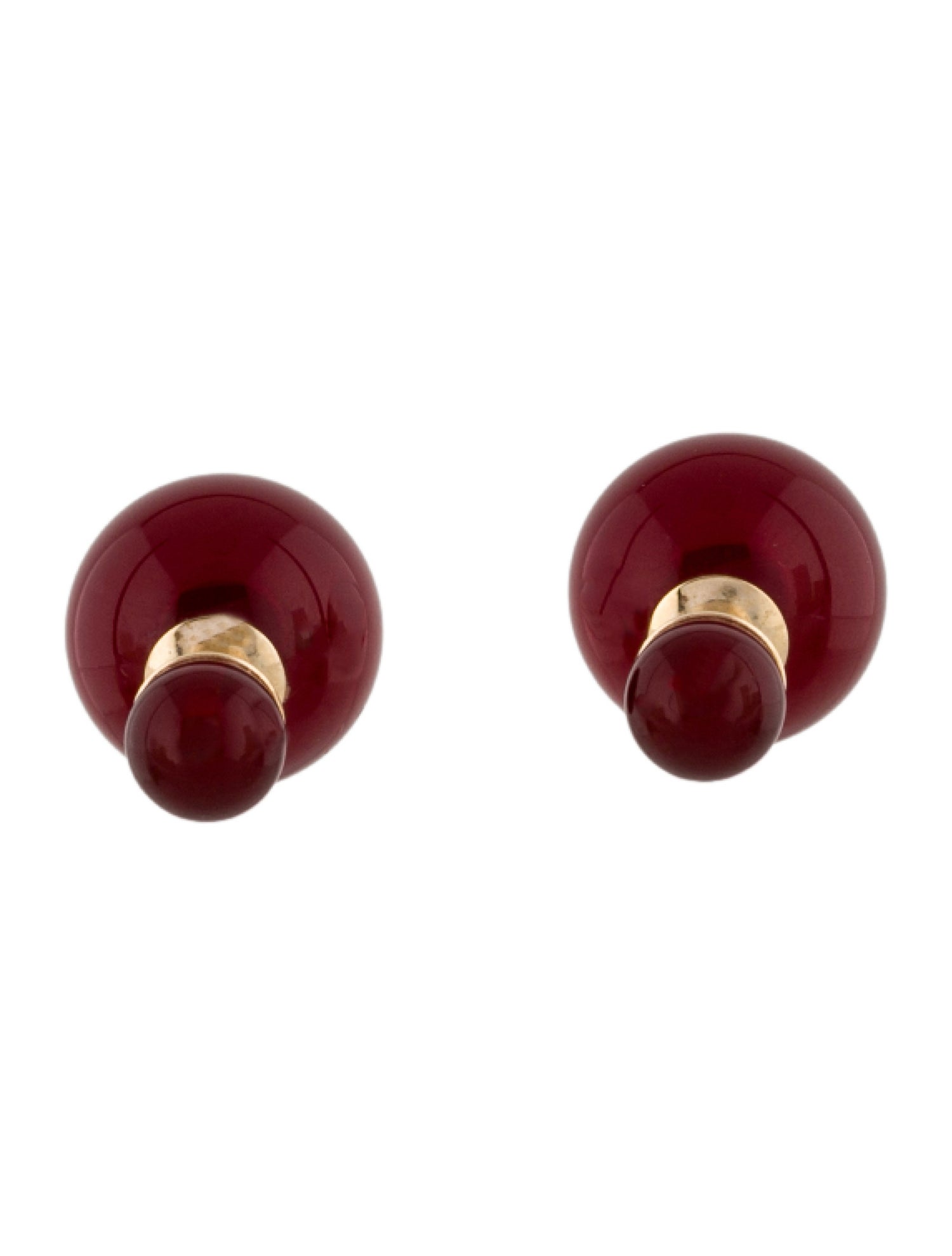 Christian Dior Resin Mise En Dior Tribales Stud Earrings