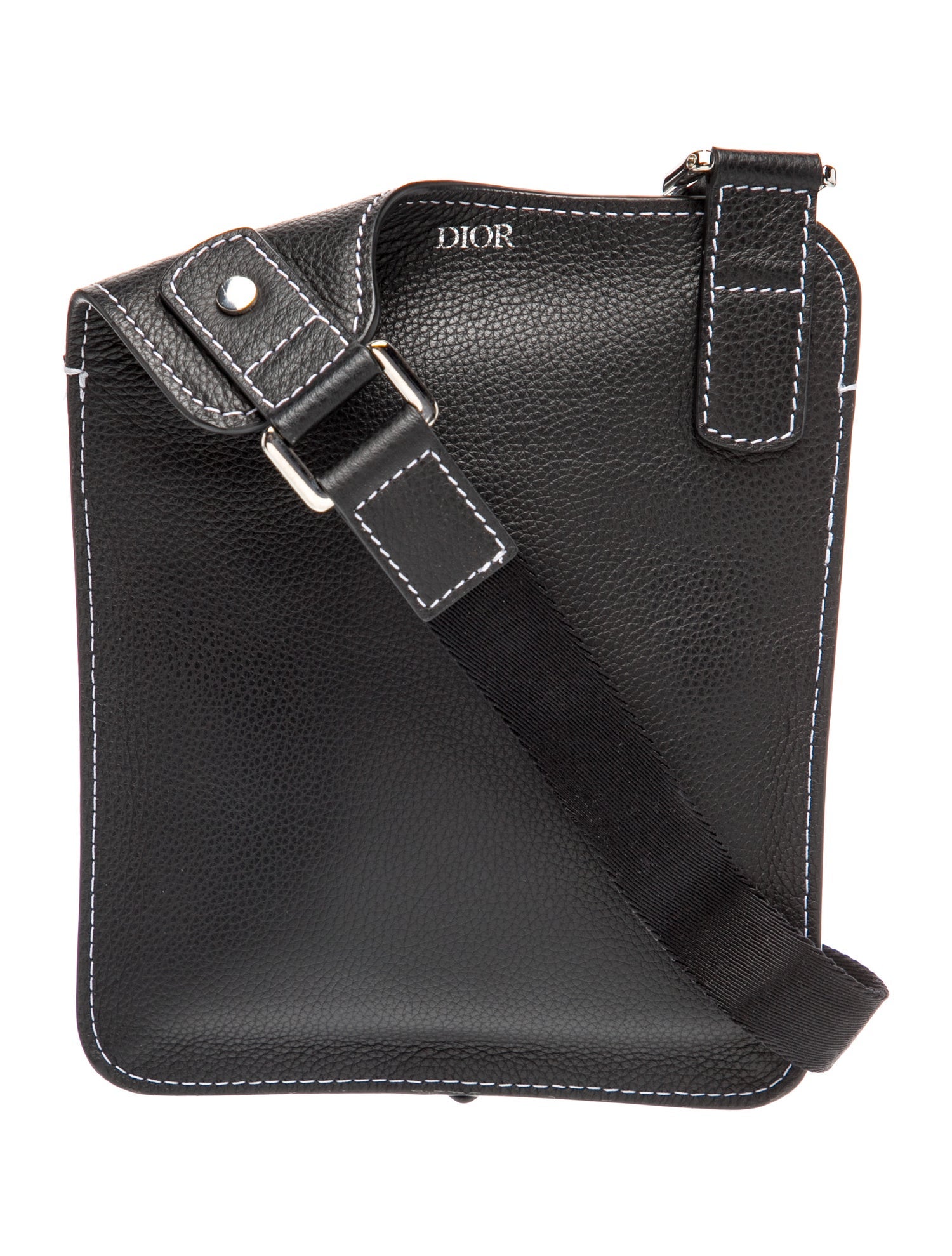DIOR MEN Leather Christian Dior Saddle - Black Other, Bags