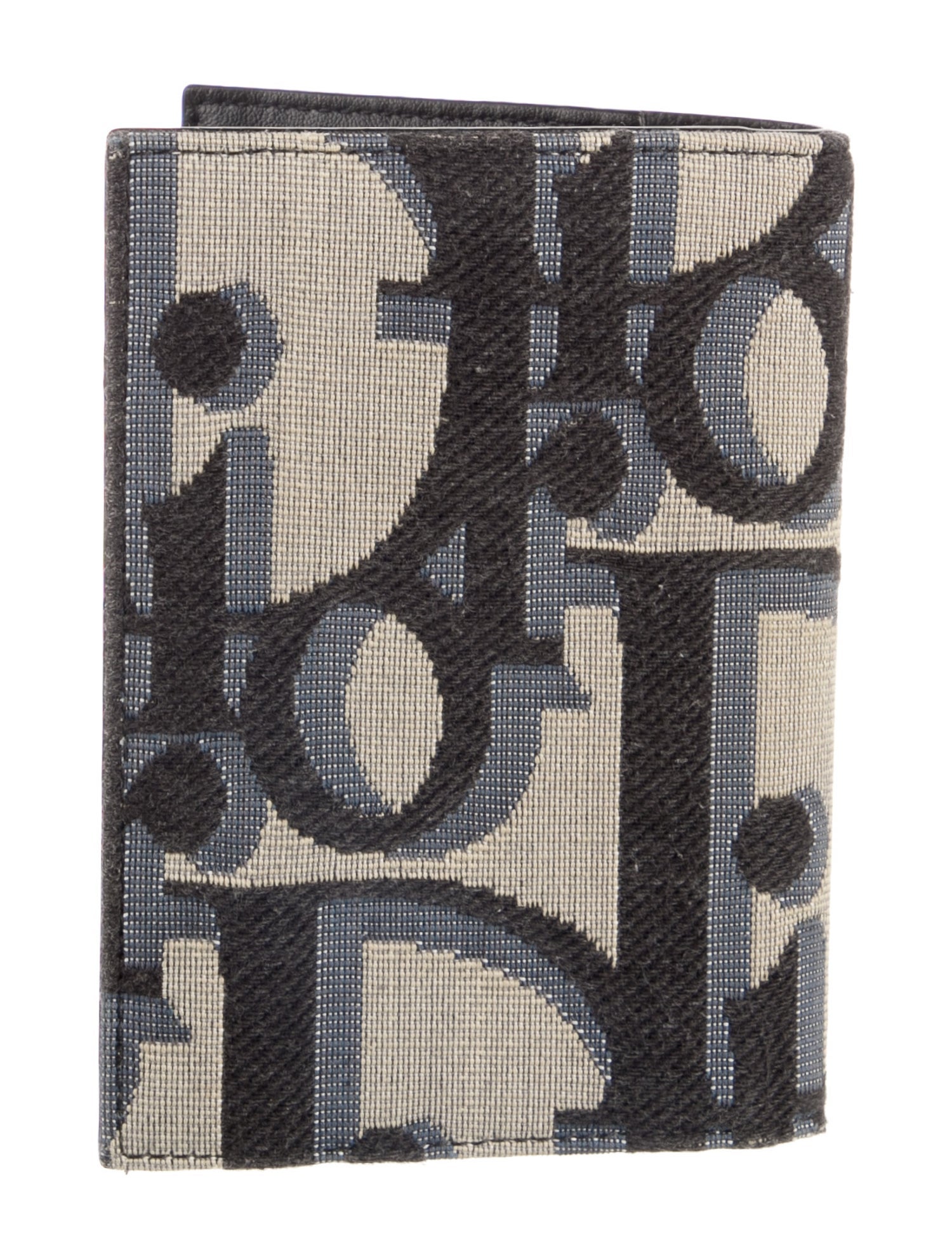 DIOR MEN Passport Cover Oblique Jacquard Bifold Wallet