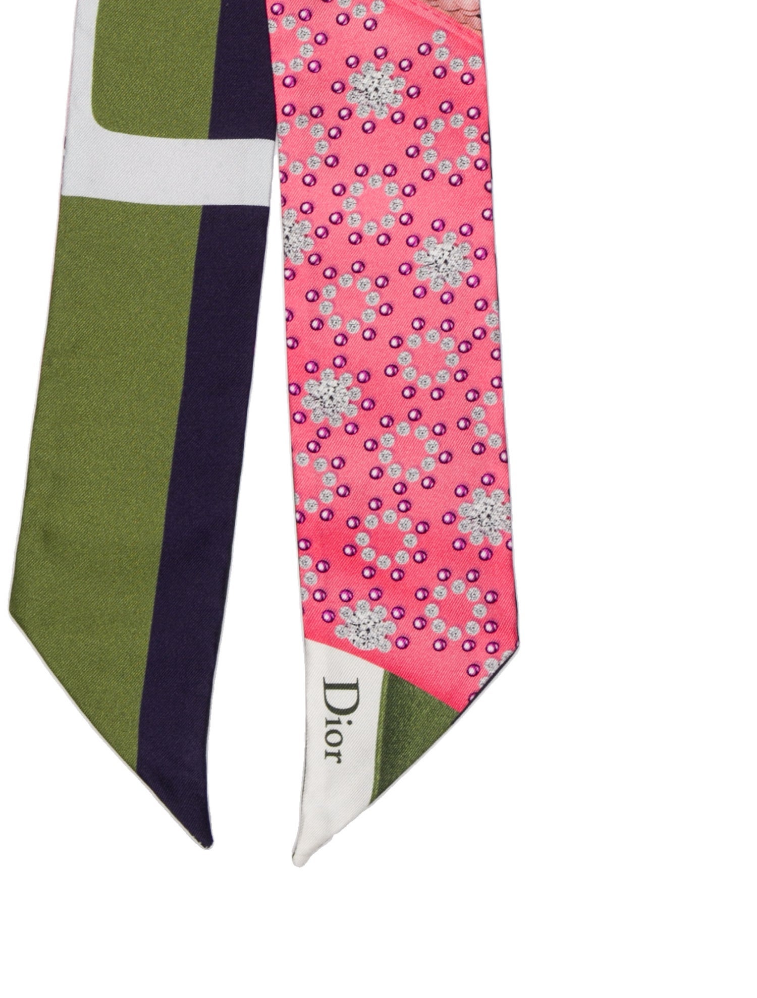 Christian Dior Silk Floral Print Stole