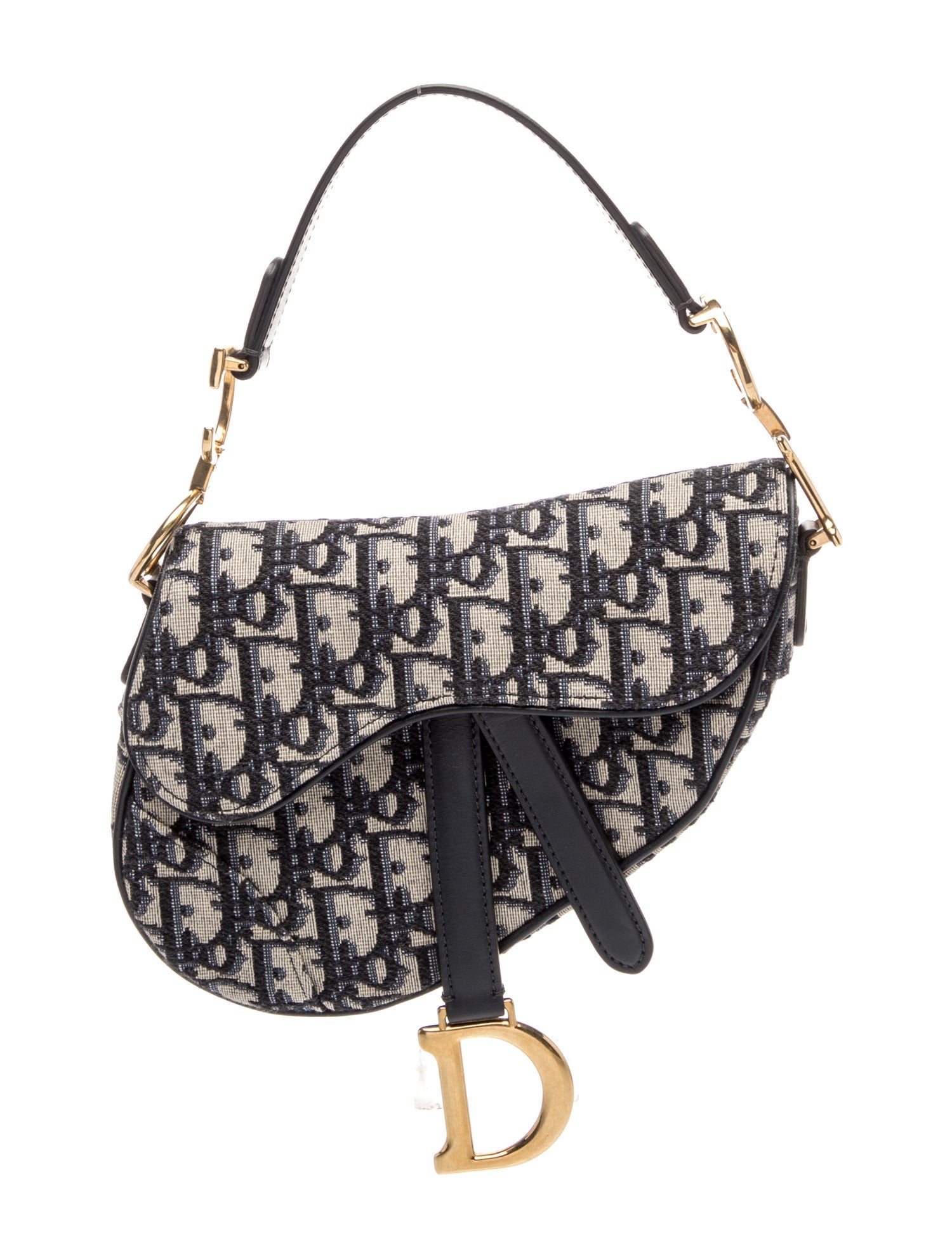 Christian Dior Oblique Jacquard Oblique Saddle Mini