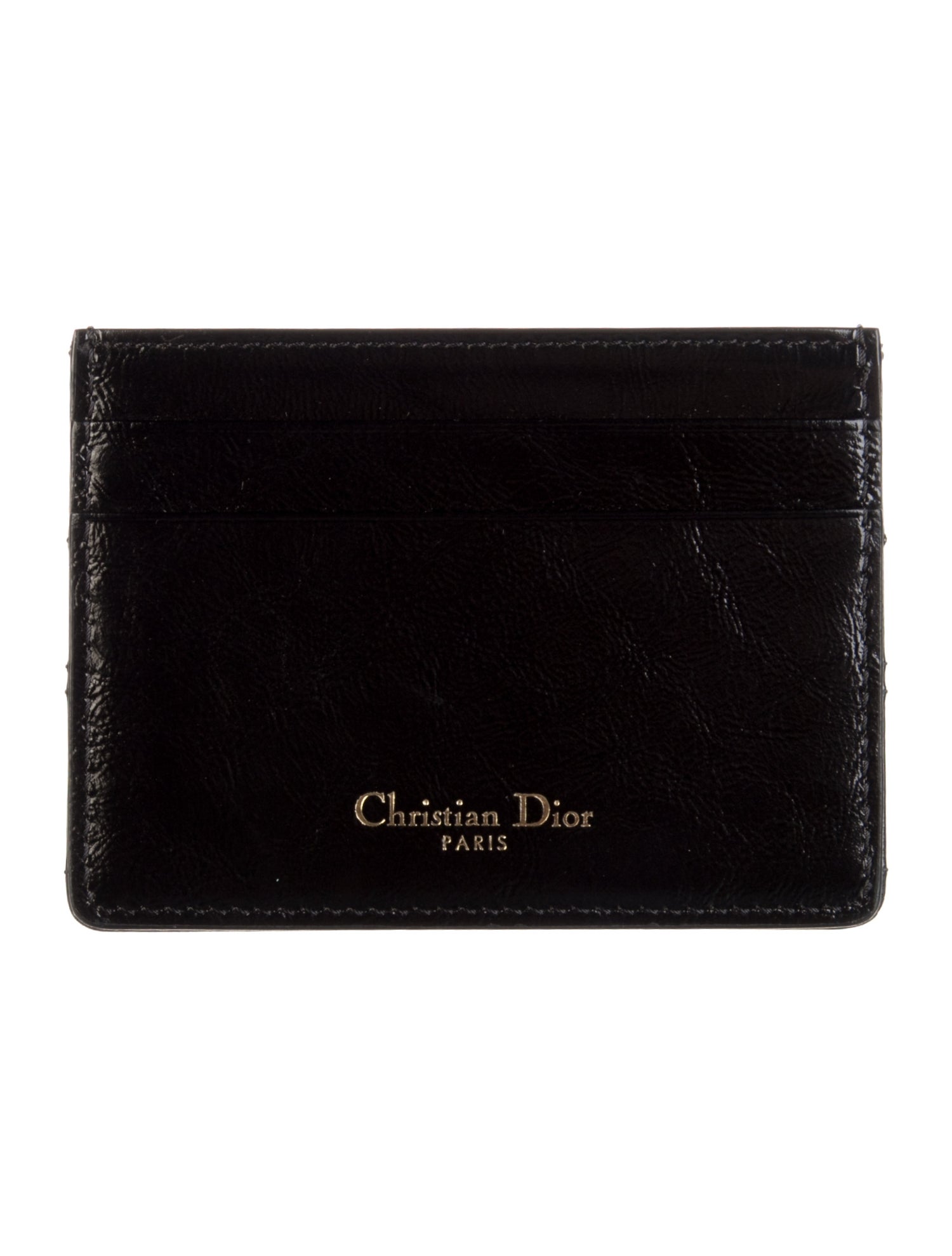 Christian Dior 2018 Diorama Card Holder Wallet w/ Tags - Black