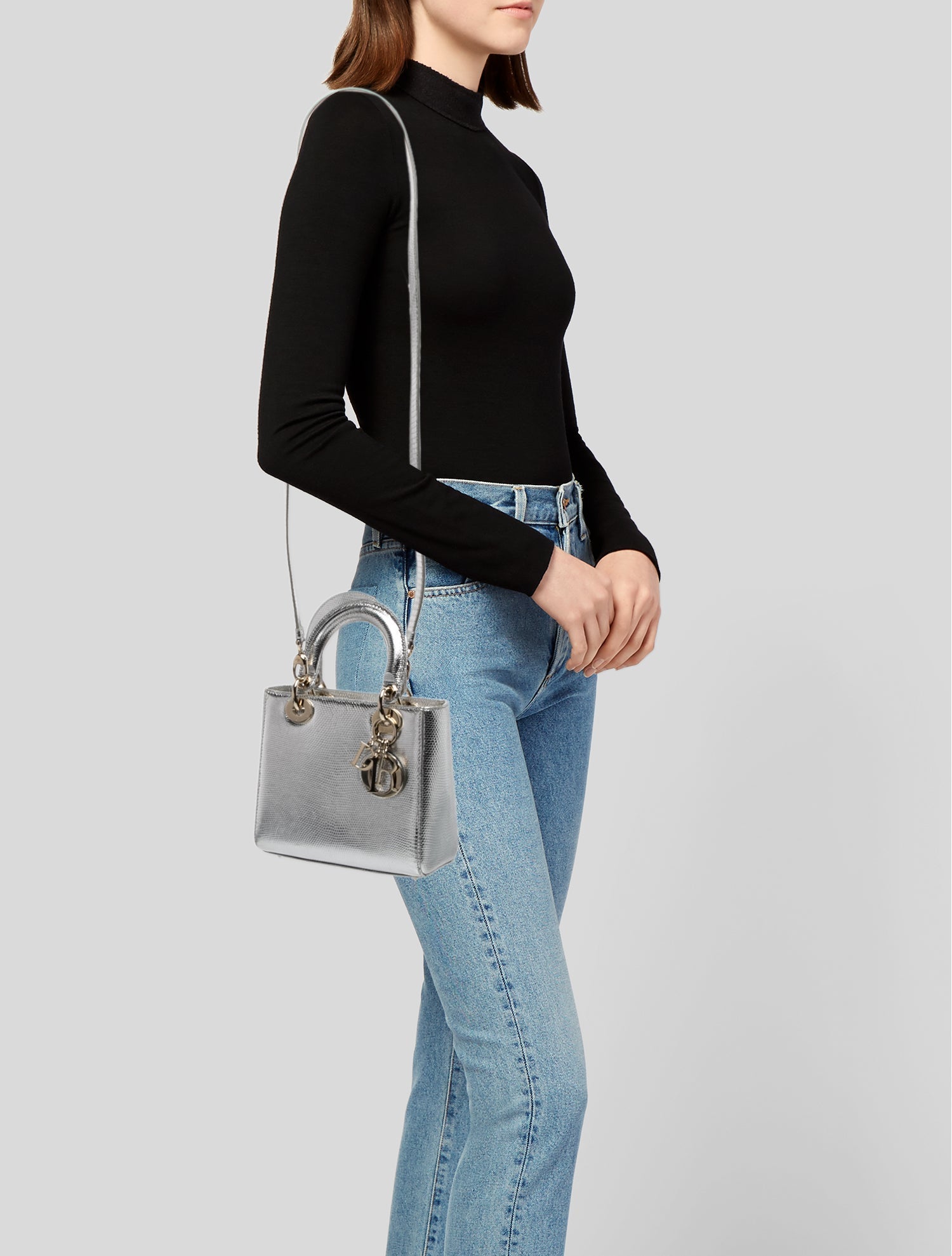 Christian Dior Wicker Lady Dior Small - Neutrals Handle Bags