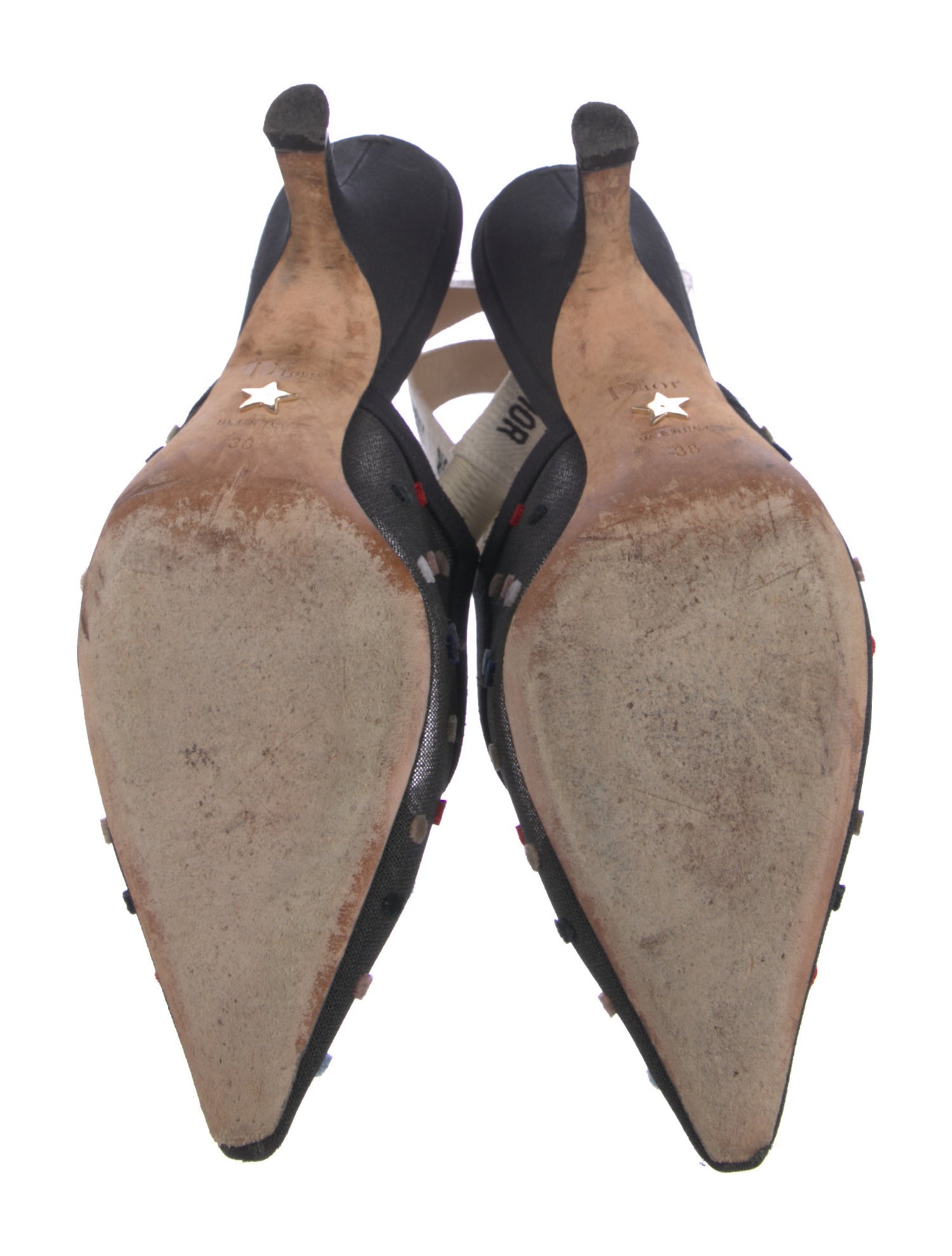 Christian Dior J'Adior Mesh Slingback Pumps - Black Pumps, Shoes