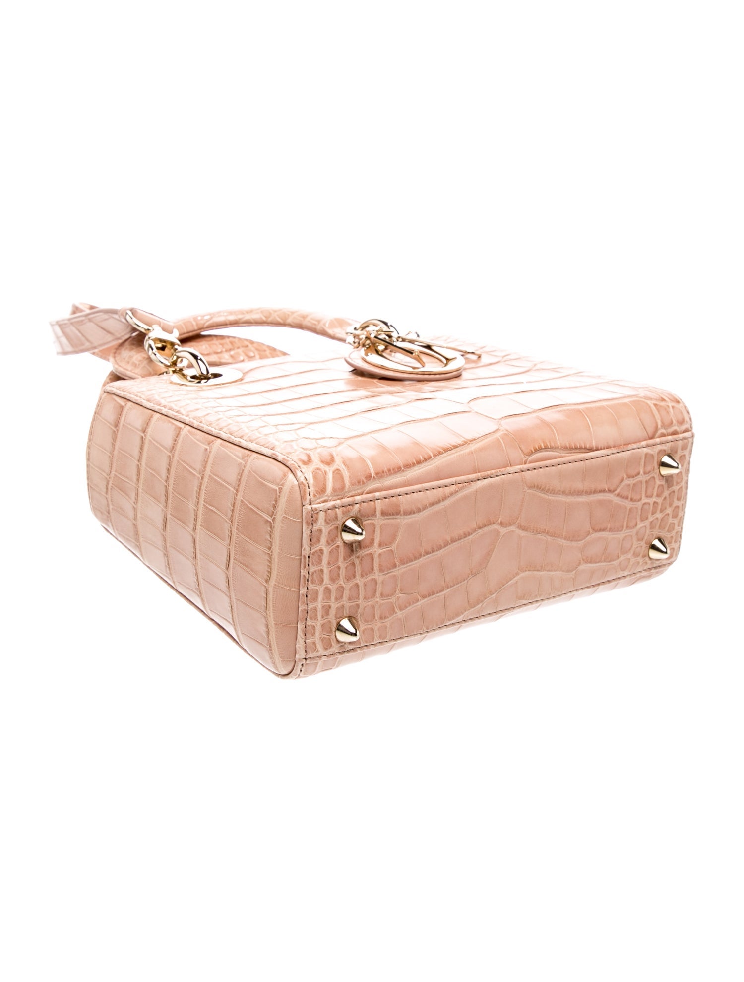 Christian Dior Cannage Lady Dior Small - Neutrals Handle Bags