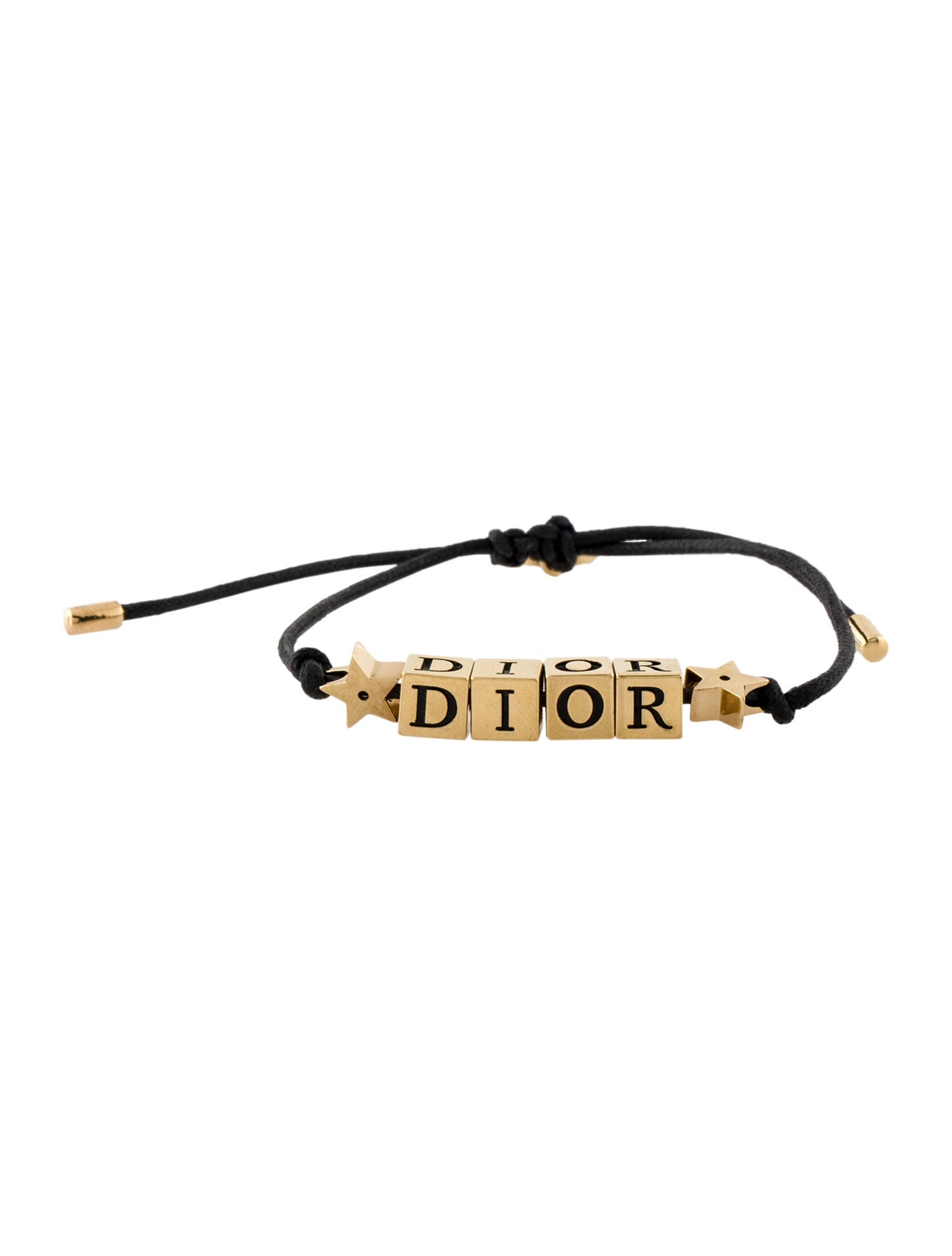 Christian Dior Lacquer & Cord D-Dice Adjustable Bracelet