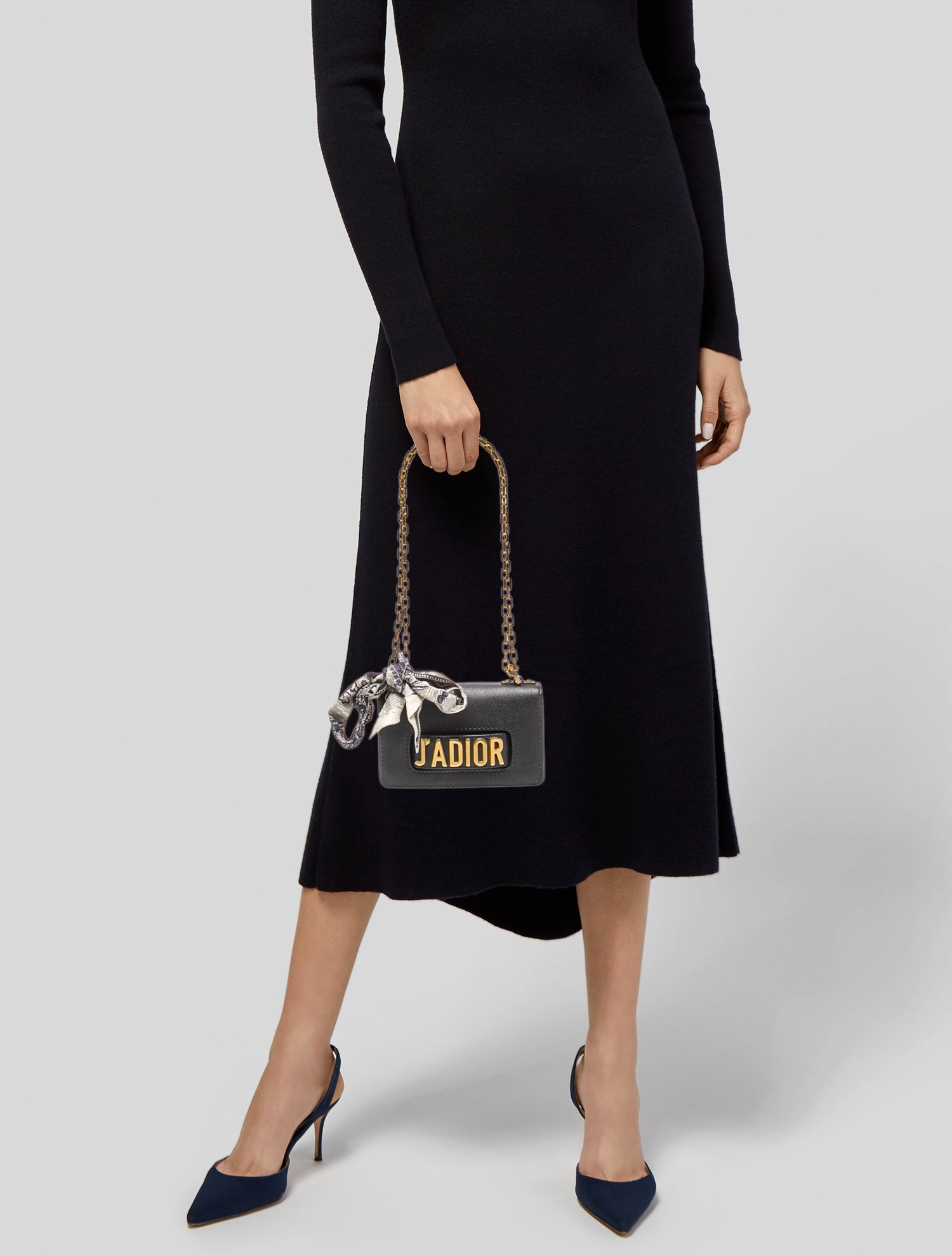 Christian Dior Leather J'ADIOR Mini - Black Crossbody Bags