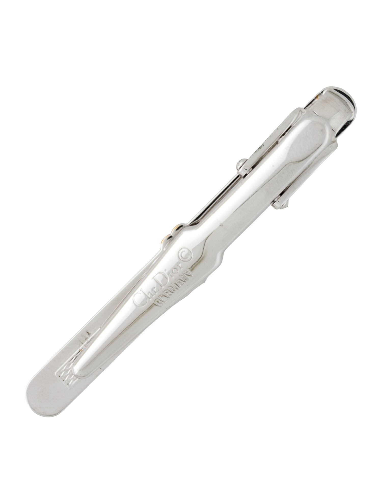 Christian Dior Vintage Crystal Tie Clip