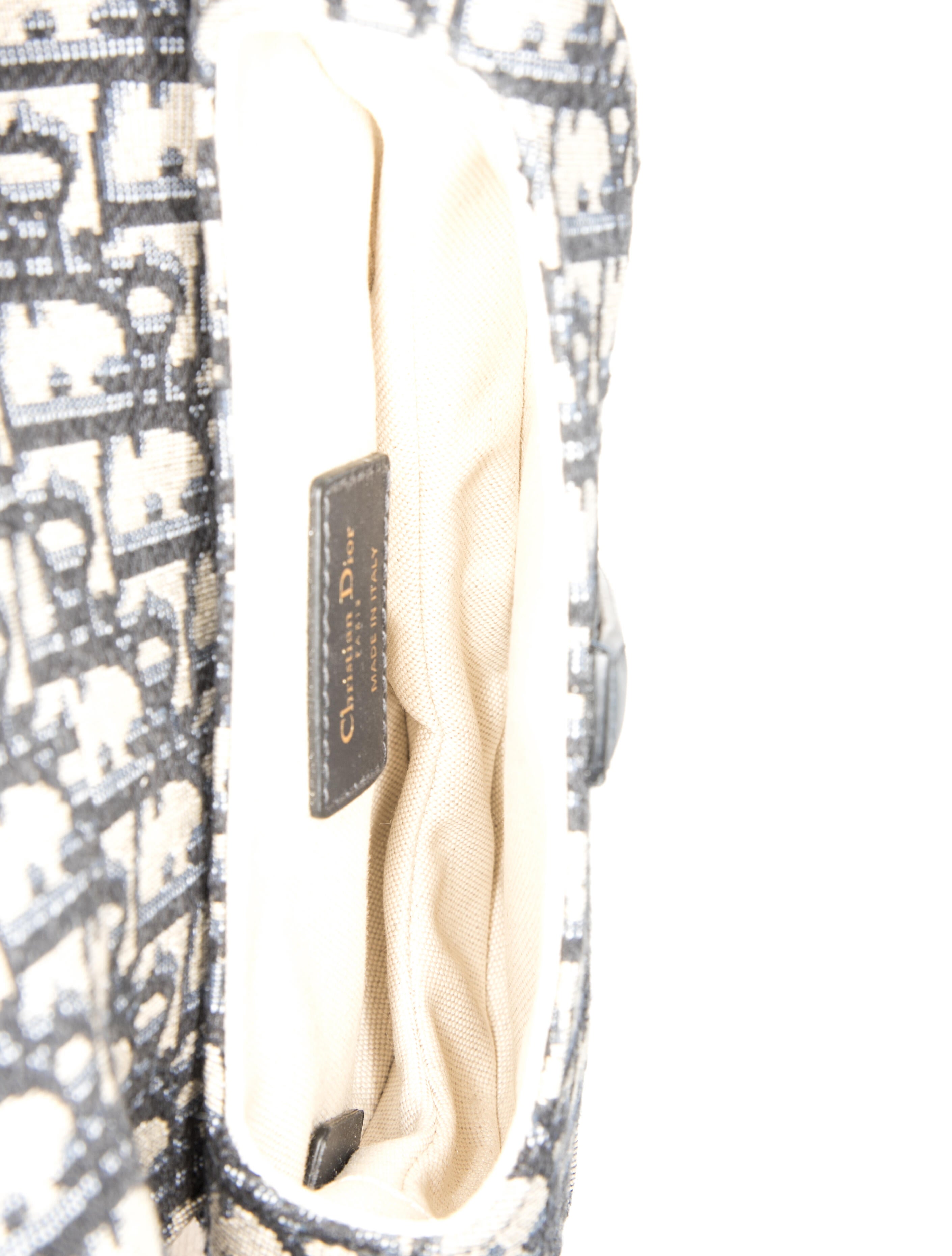 Christian Dior Oblique Jacquard Oblique Saddle - Blue Shoulder