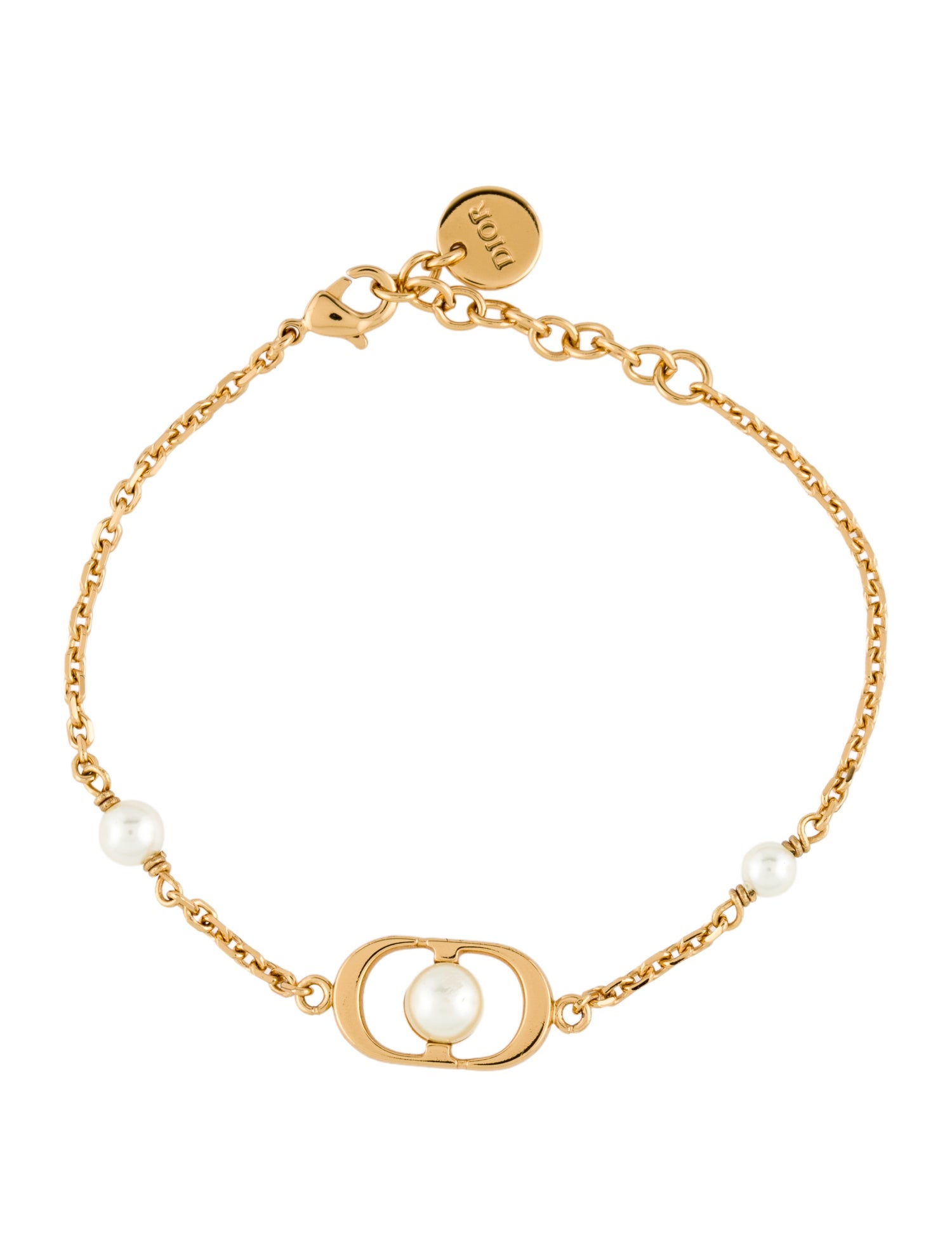 Christian Dior Faux Pearl 30 Montaigne Jolie Bracelet - Station