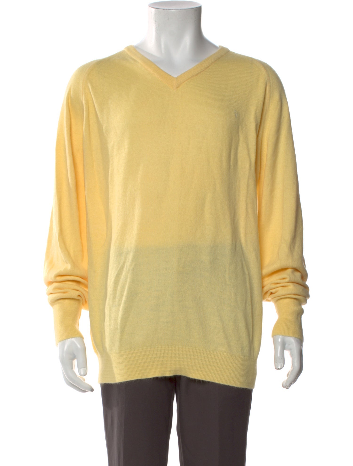 Christian Dior V-Neck Long Sleeve Pullover