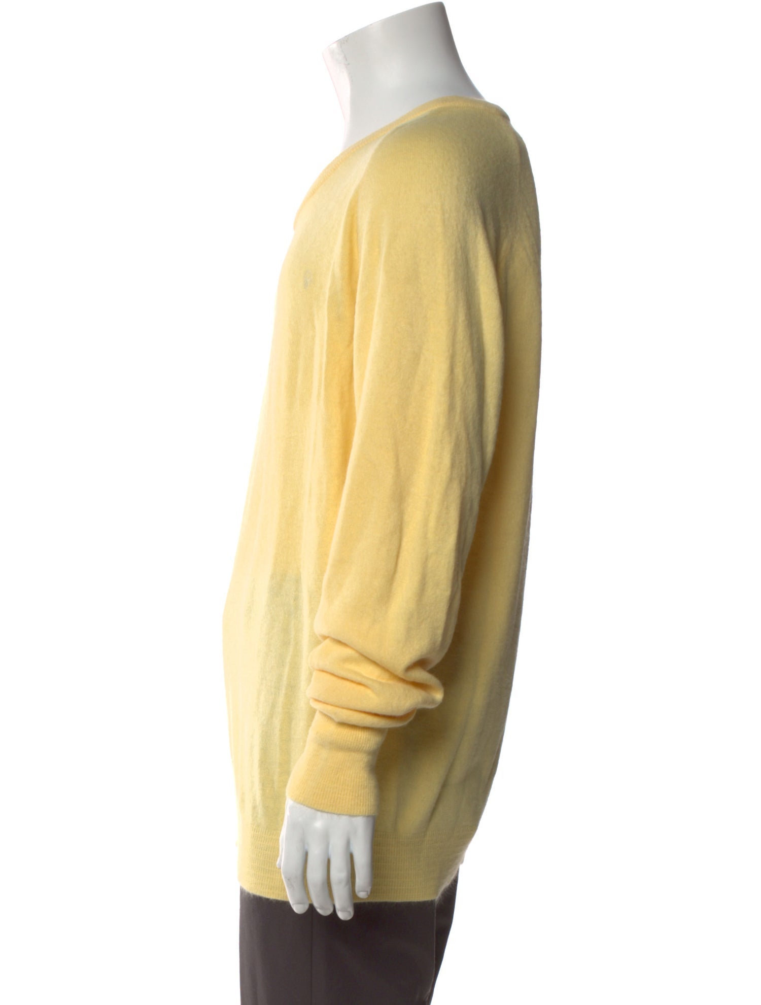 Christian Dior V-Neck Long Sleeve Pullover