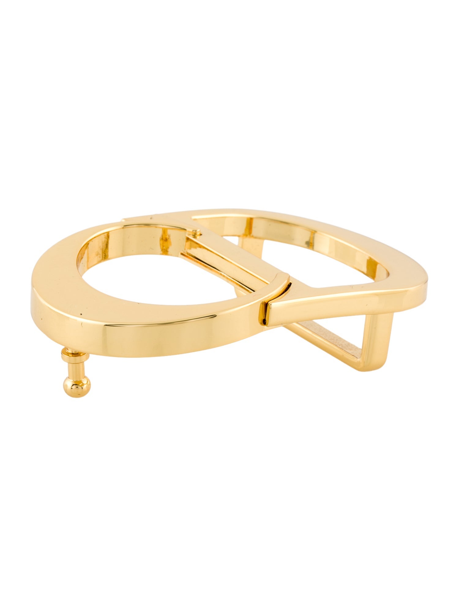 Christian Dior Metal CD Belt Buckle