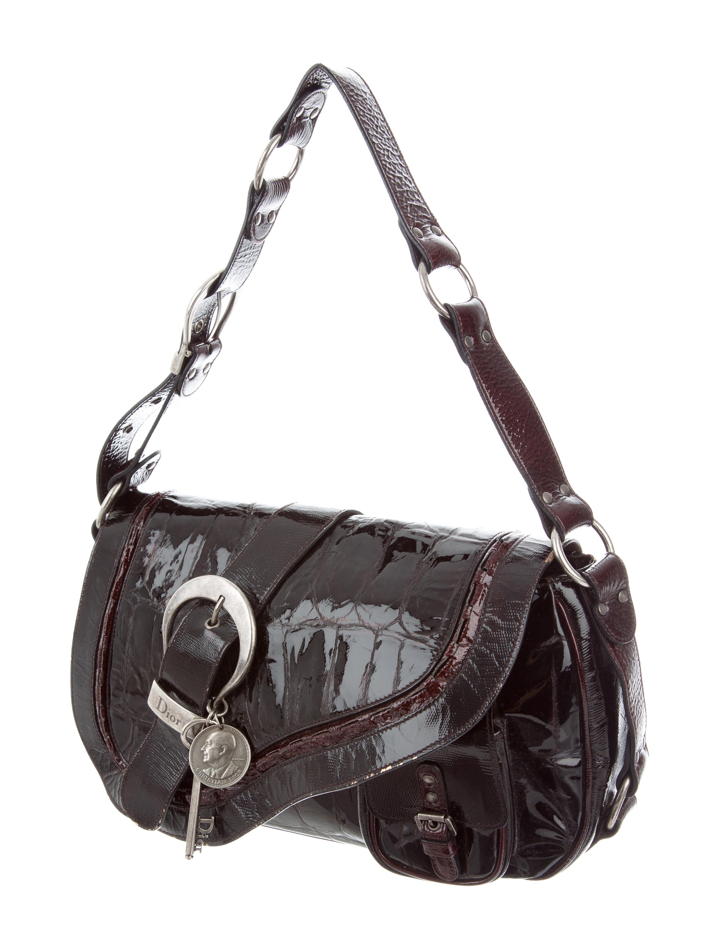 Christian Dior Embossed Gaucho Bag Handbags CHR59129 The RealReal