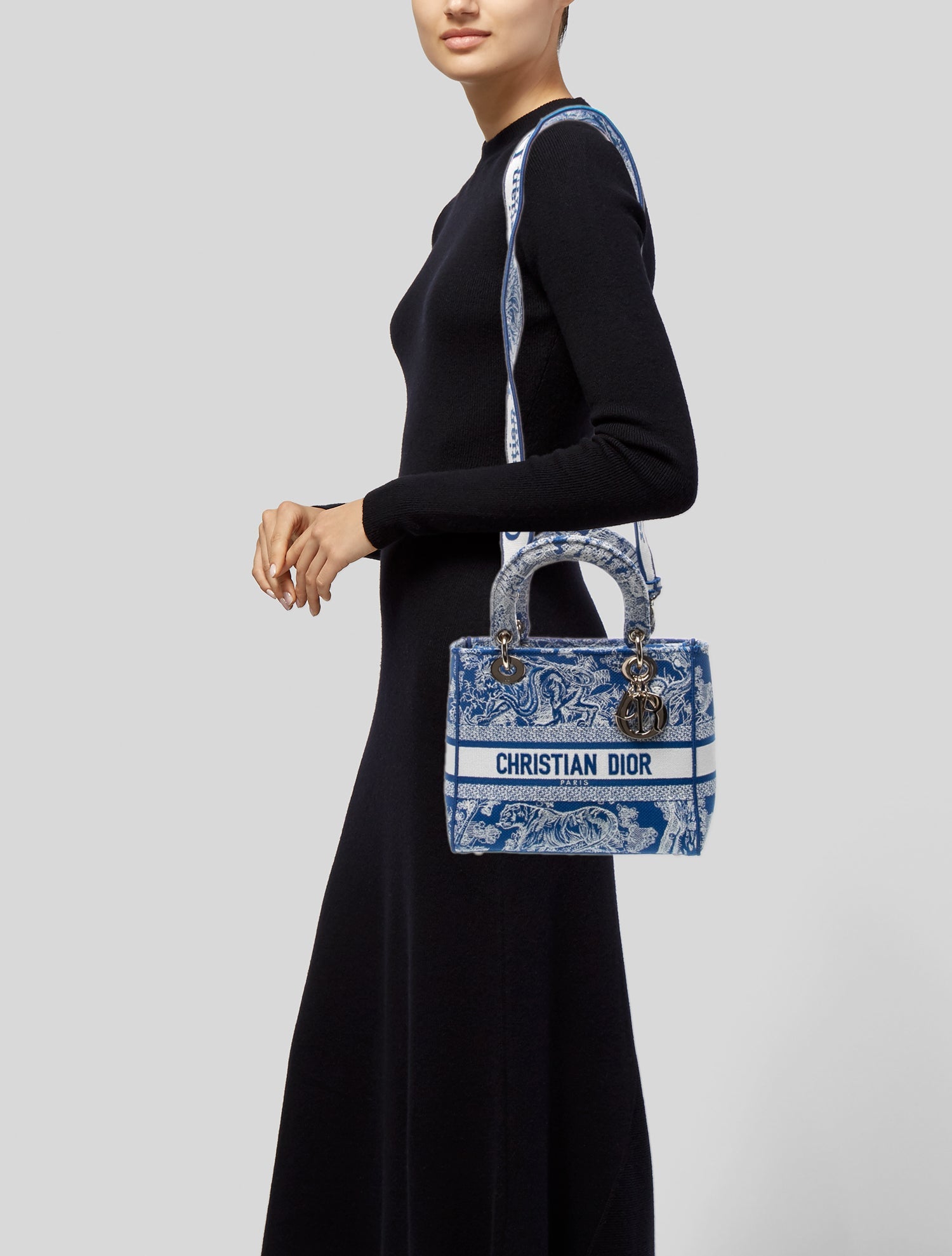 Christian Dior Signature D-Lite - Grey Handle Bags, Handbags