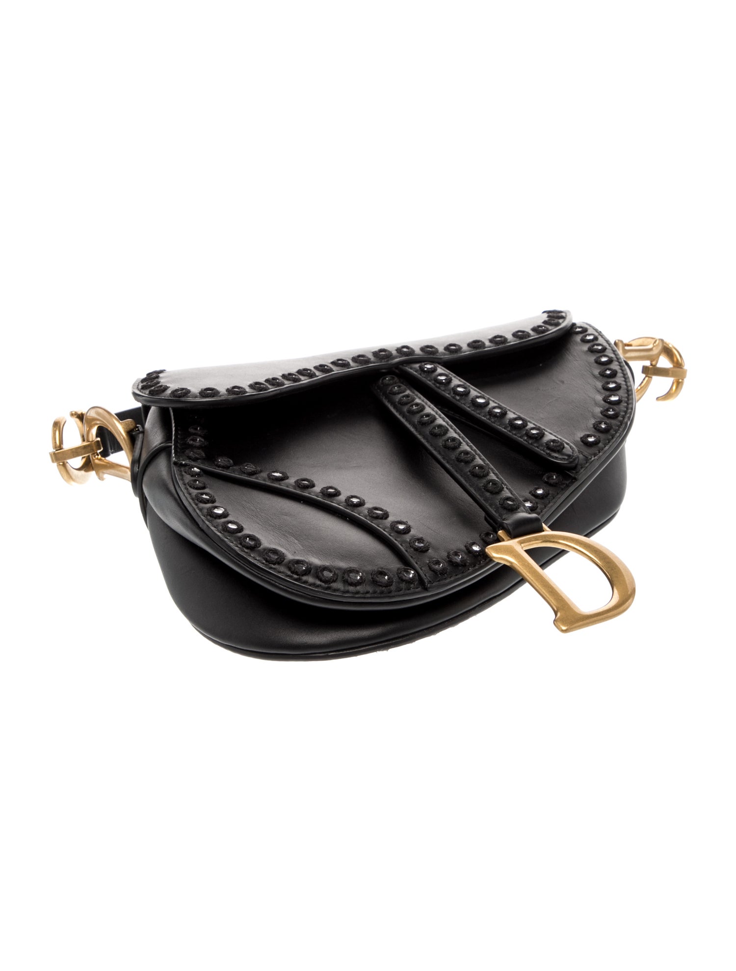 Christian Dior Leather Saddle - Black Shoulder Bags, Handbags