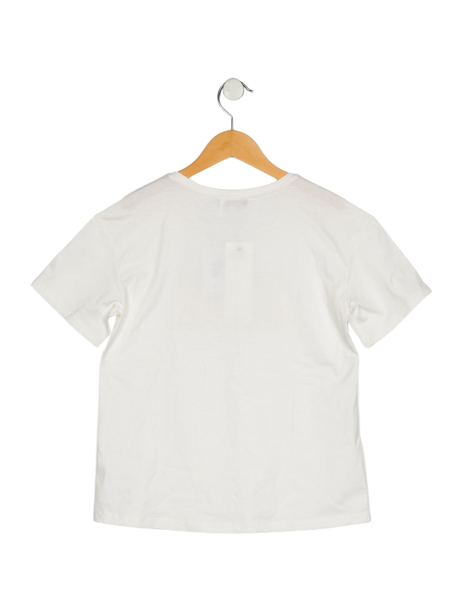 Christian Dior Cotton white short sleeve T-shirt with embroidery accent