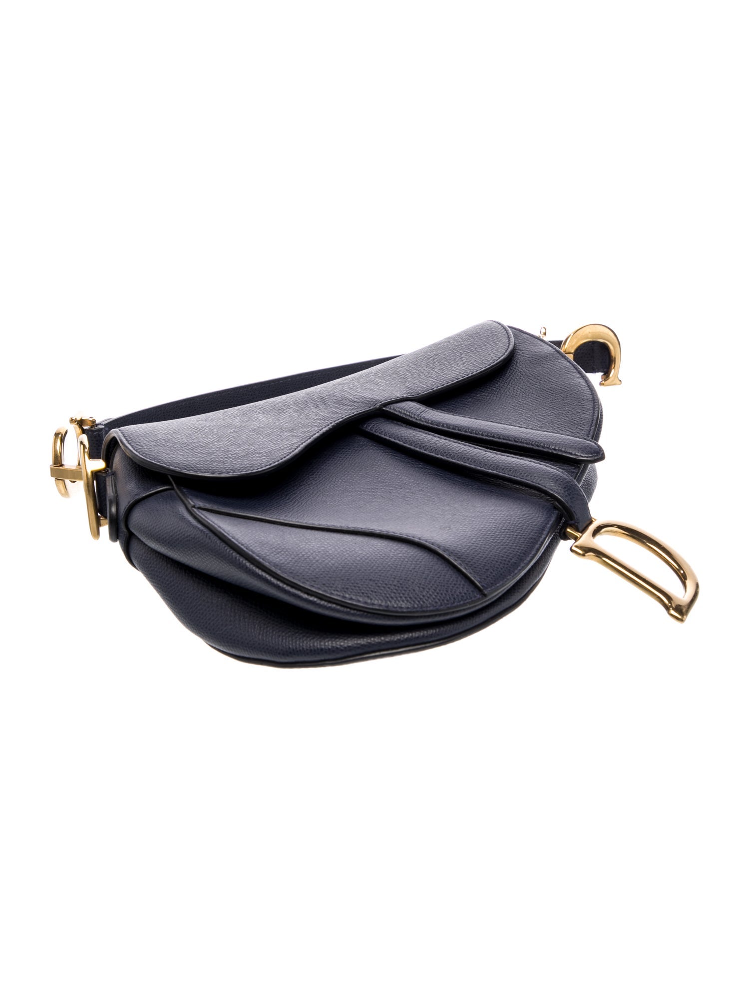Christian Dior Leather Saddle - Blue Shoulder Bags, Handbags