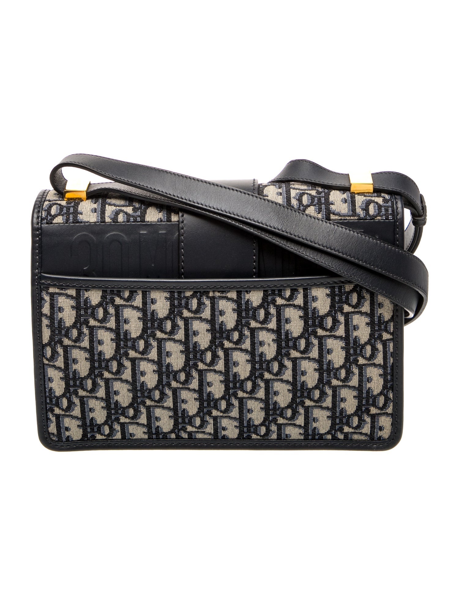 Christian Dior Oblique Jacquard 30 Montaigne - Blue Shoulder Bags