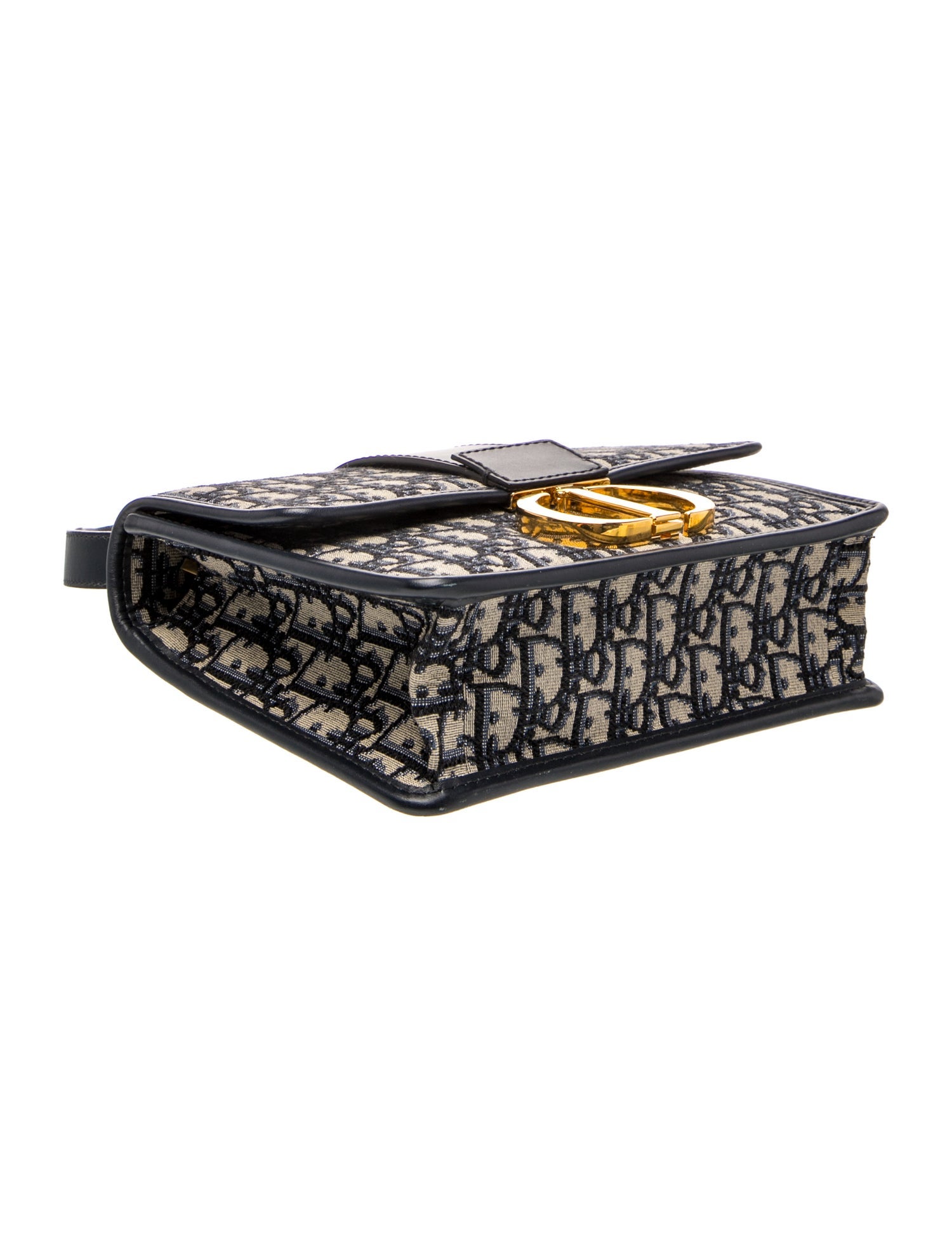 Christian Dior Oblique Jacquard 30 Montaigne - Blue Shoulder Bags