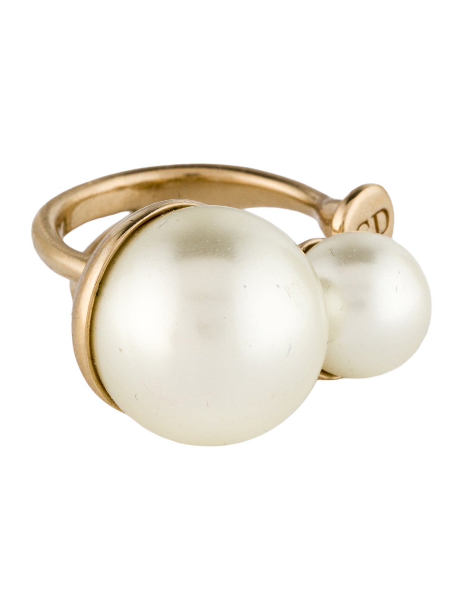 Christian Dior Faux Pearl UltraDior Cocktail Ring