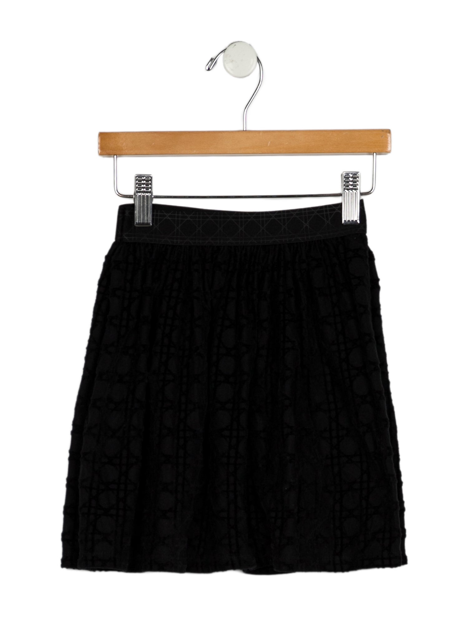 Christian Dior Cotton black skirt with elastic waist