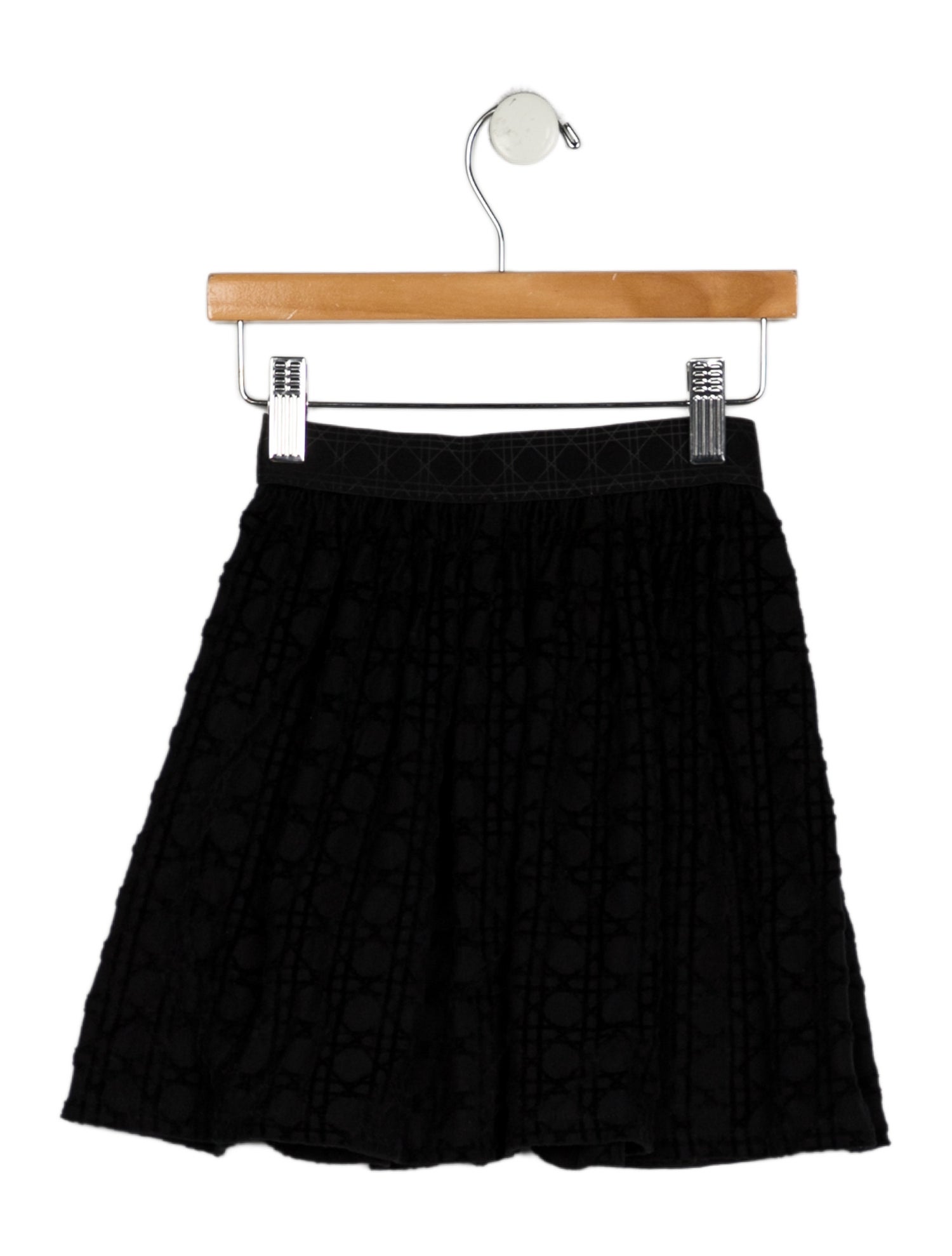 Christian Dior Cotton black skirt with elastic waist