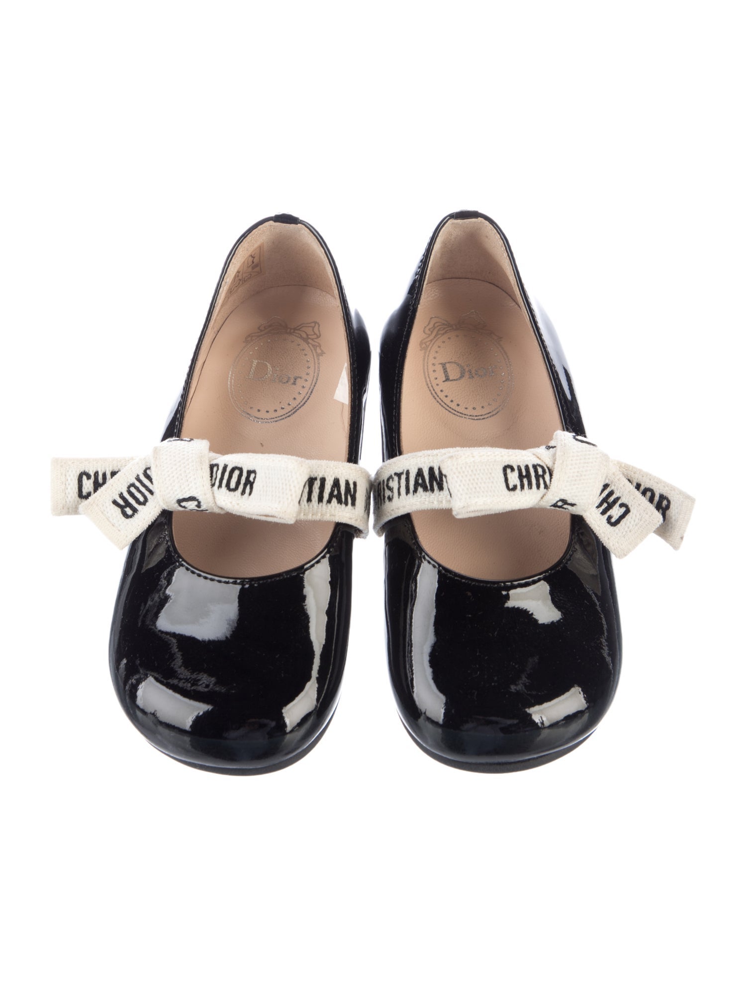 Christian Dior Patent leather Black ballet flat shoes
