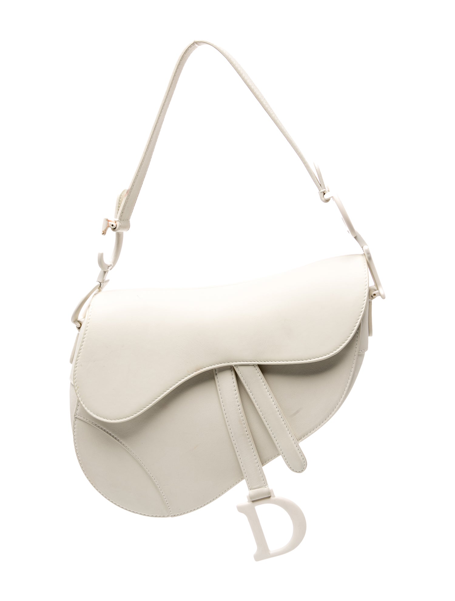 Christian Dior Leather Saddle - Neutrals Shoulder Bags, Handbags