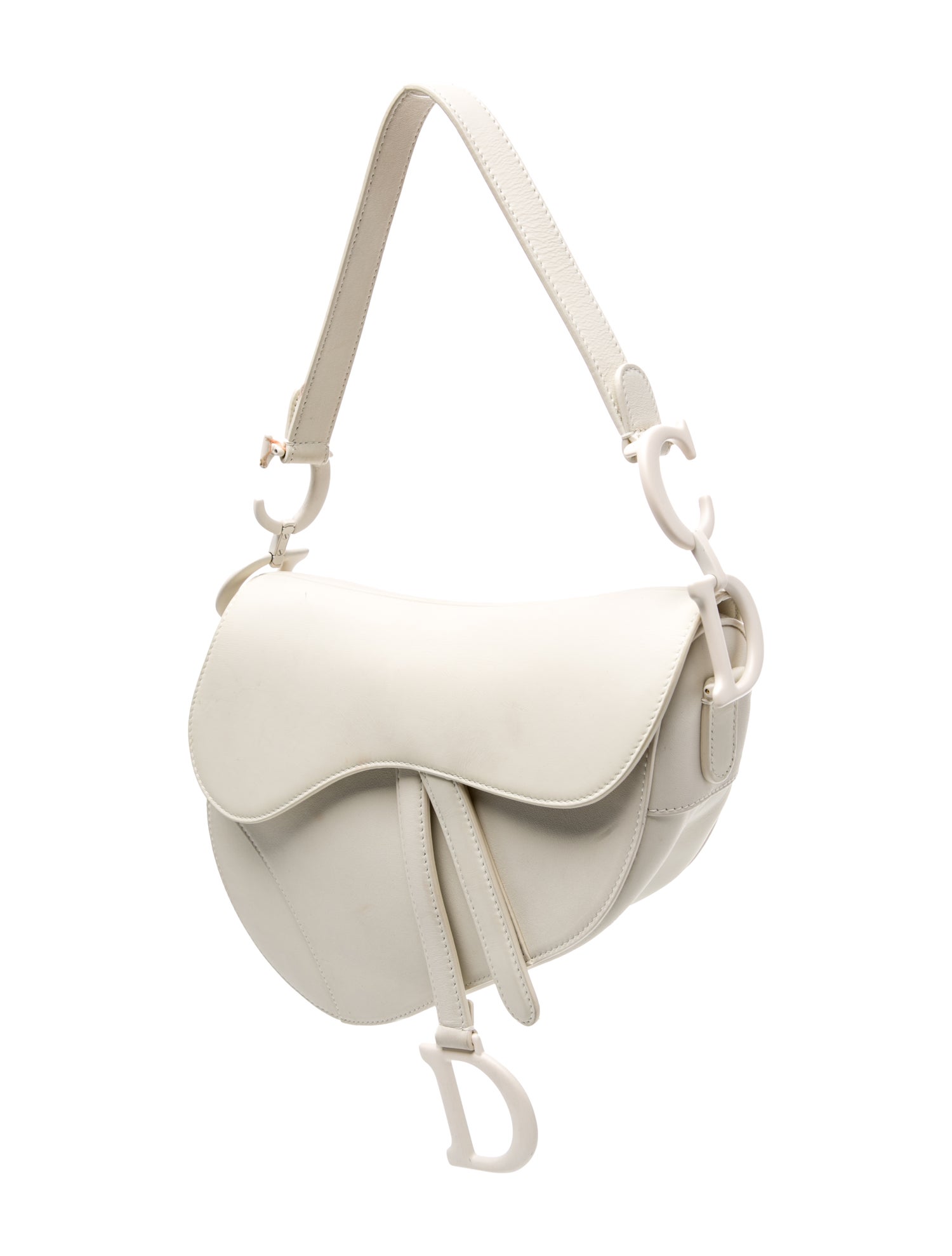 Christian Dior Leather Saddle - Neutrals Shoulder Bags, Handbags