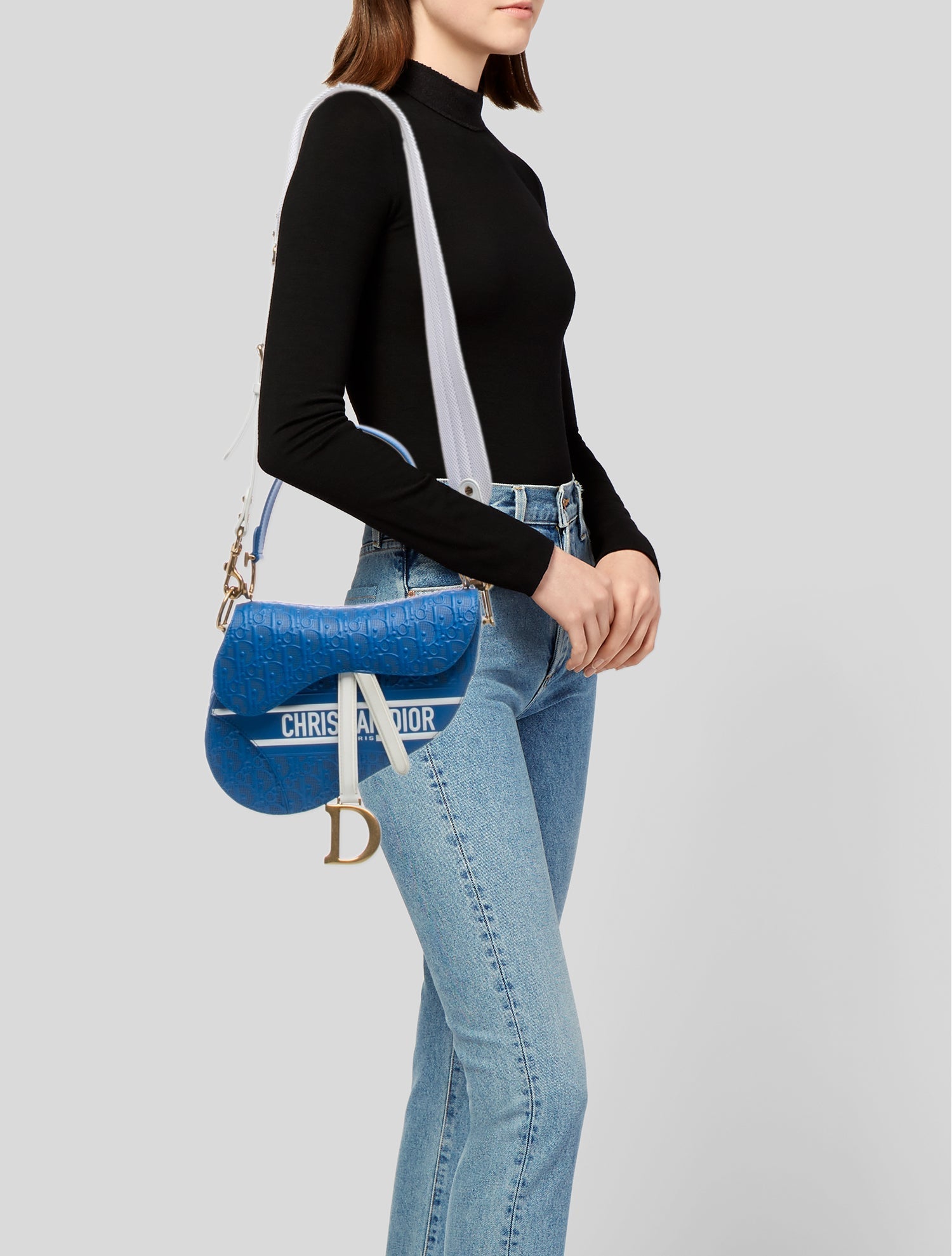 Christian Dior Leather Shoulder Bag - Blue Shoulder Bags, Handbags