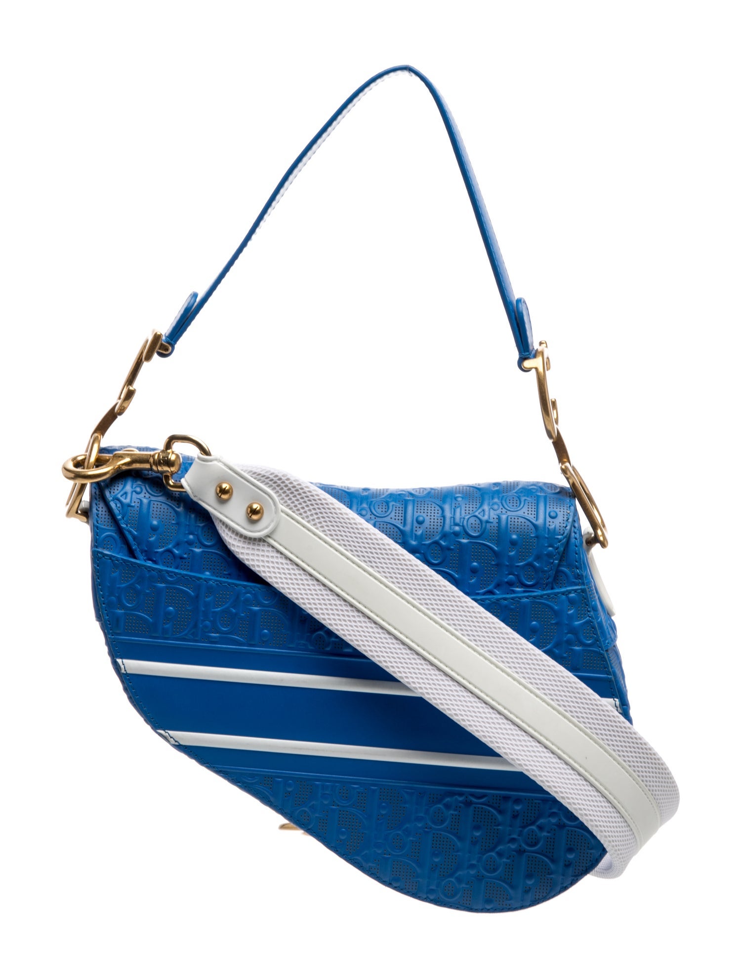 Christian Dior Leather Shoulder Bag - Blue Shoulder Bags, Handbags
