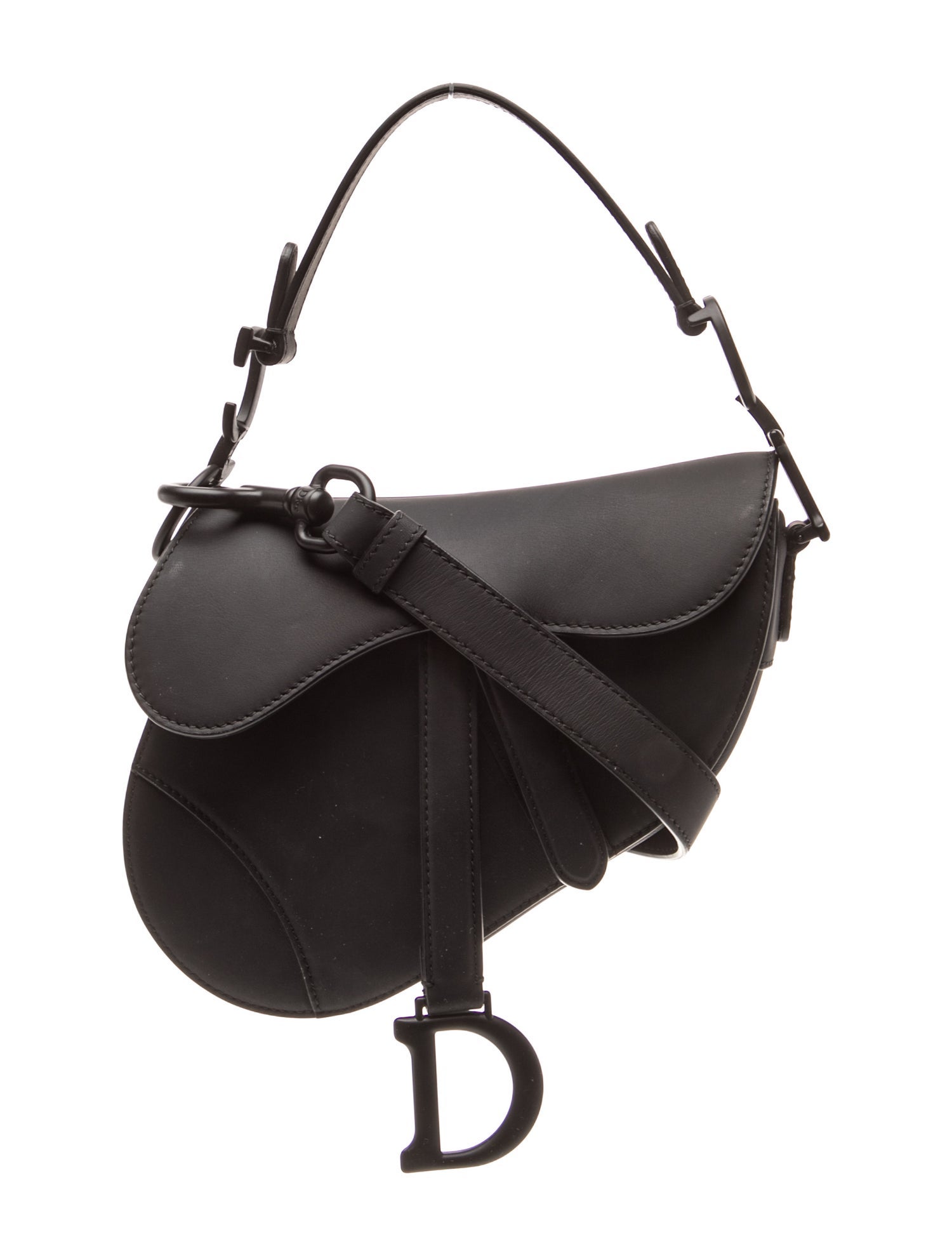 Christian Dior Leather Saddle - Black Handle Bags, Handbags