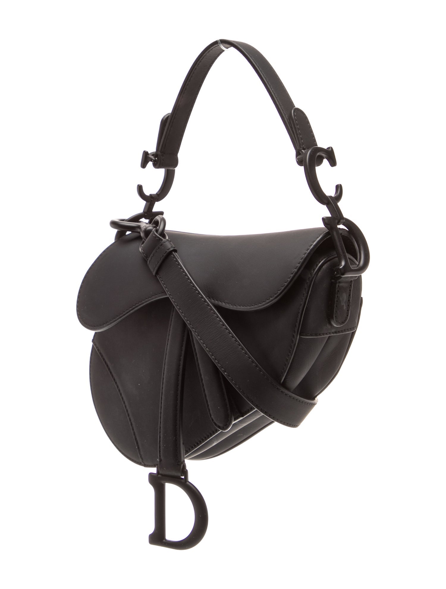 Christian Dior Leather Saddle - Black Handle Bags, Handbags