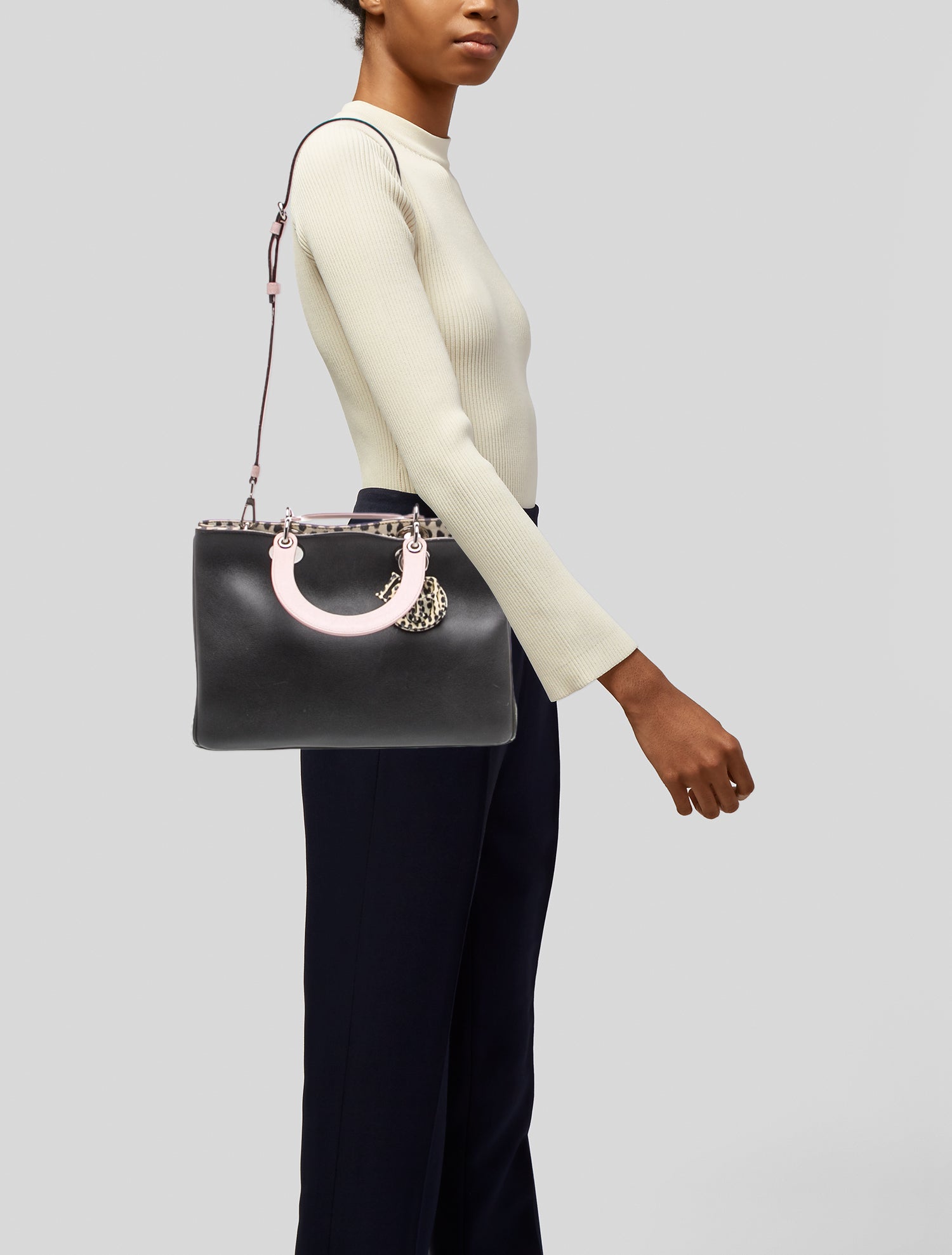 Christian Dior Leather Diorissimo Medium - Black Totes, Handbags