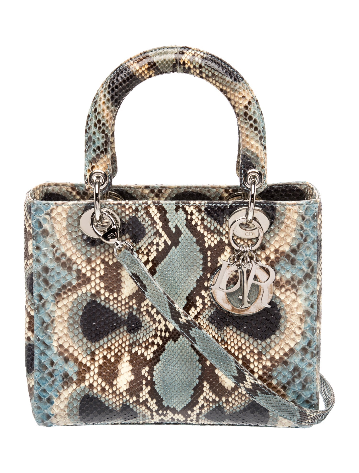 Christian Dior Python Python Lady Dior Medium