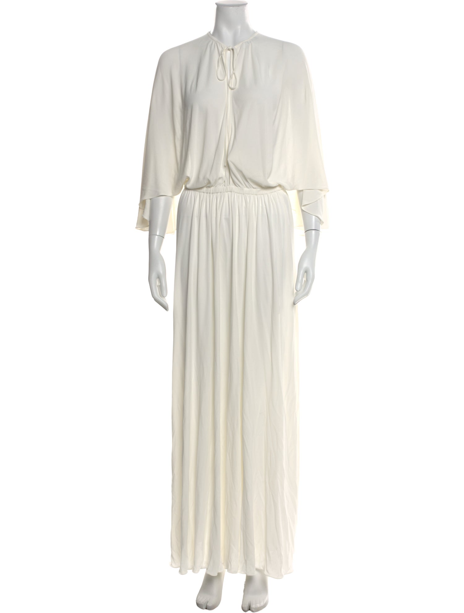 Christian Dior Tie Neck Long Dress