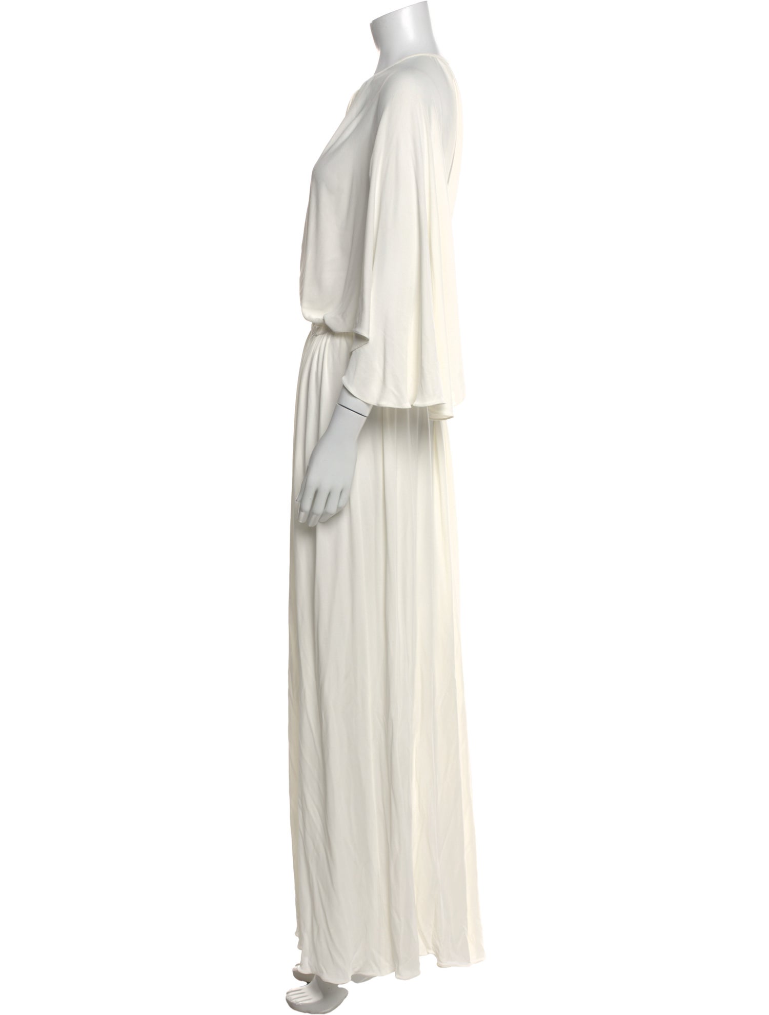 Christian Dior Tie Neck Long Dress