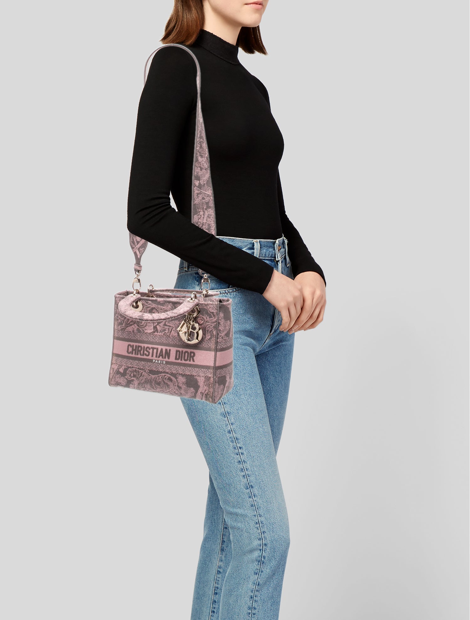 Christian Dior Signature D-Lite - Grey Handle Bags, Handbags