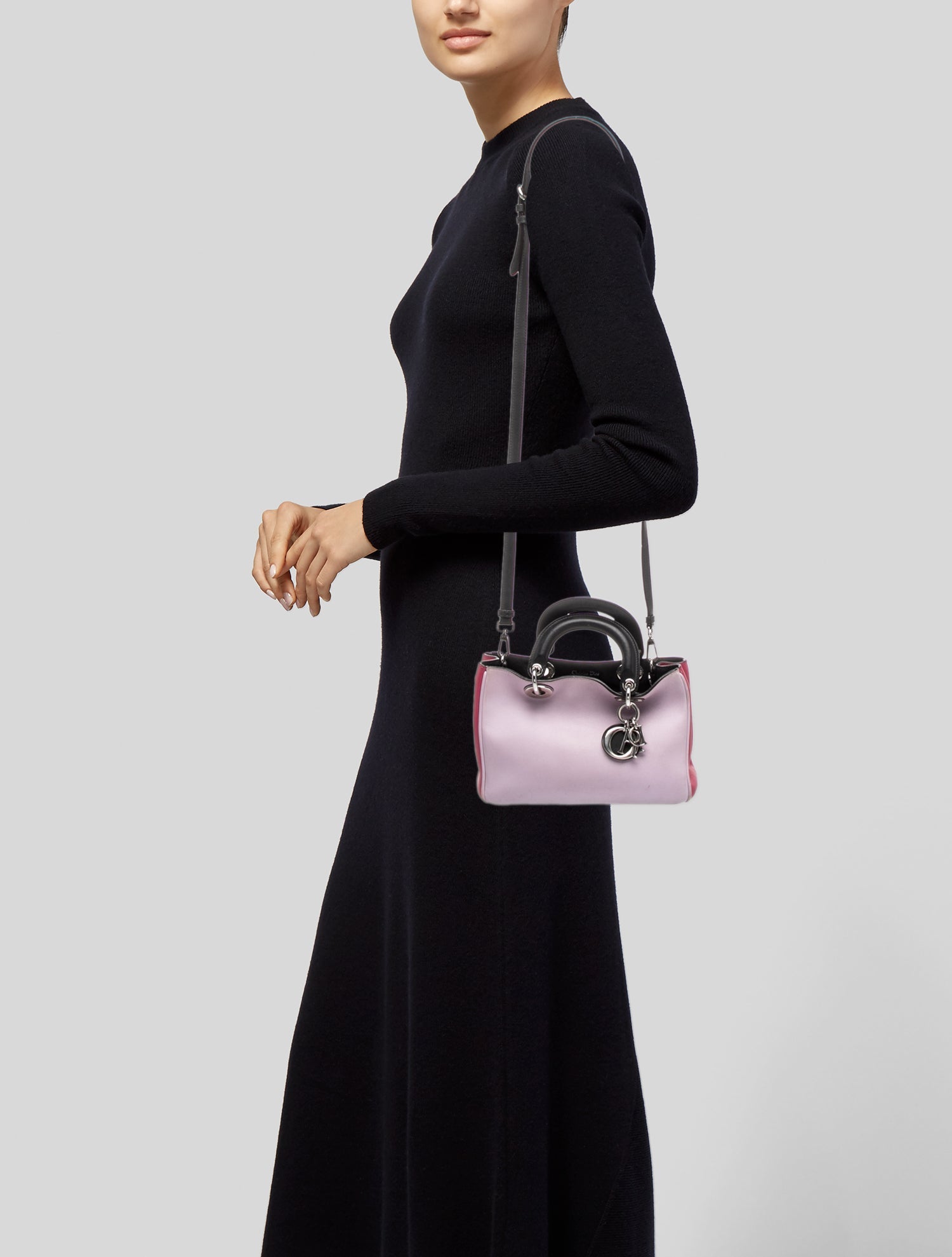 Christian Dior 2023 Mini Himalayan Crocodile Lady Dior Bag - White