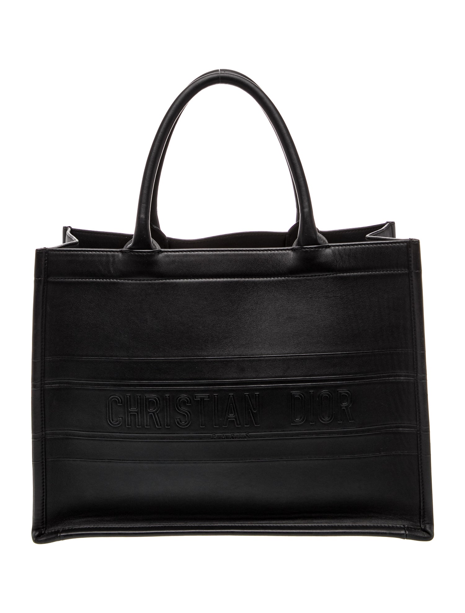 Christian Dior Leather Book Large - Black Totes, Handbags