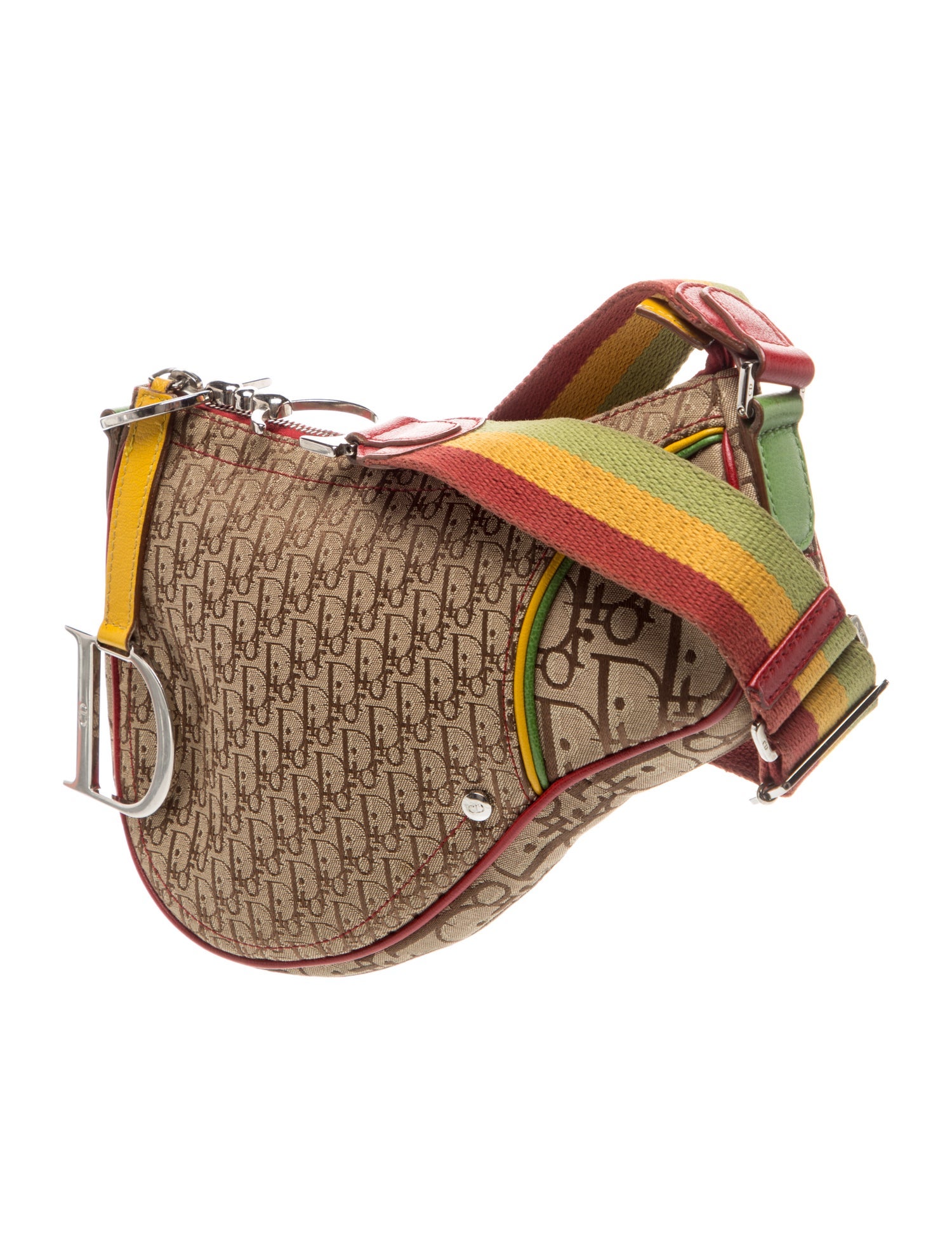 Christian Dior Diorissimo Rasta Vintage Saddle Small