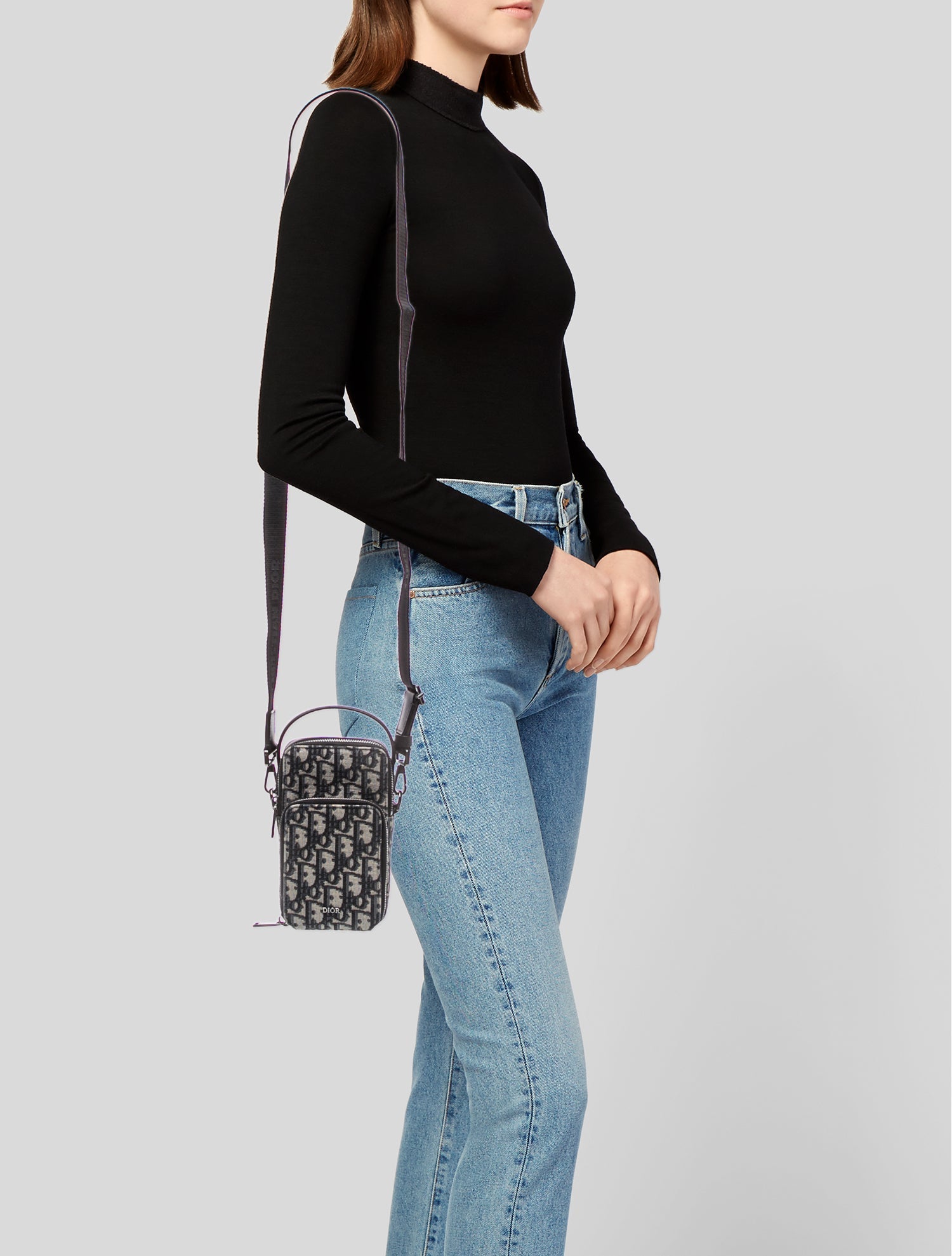 DIOR MEN Oblique Jacquard Crossbody Bag