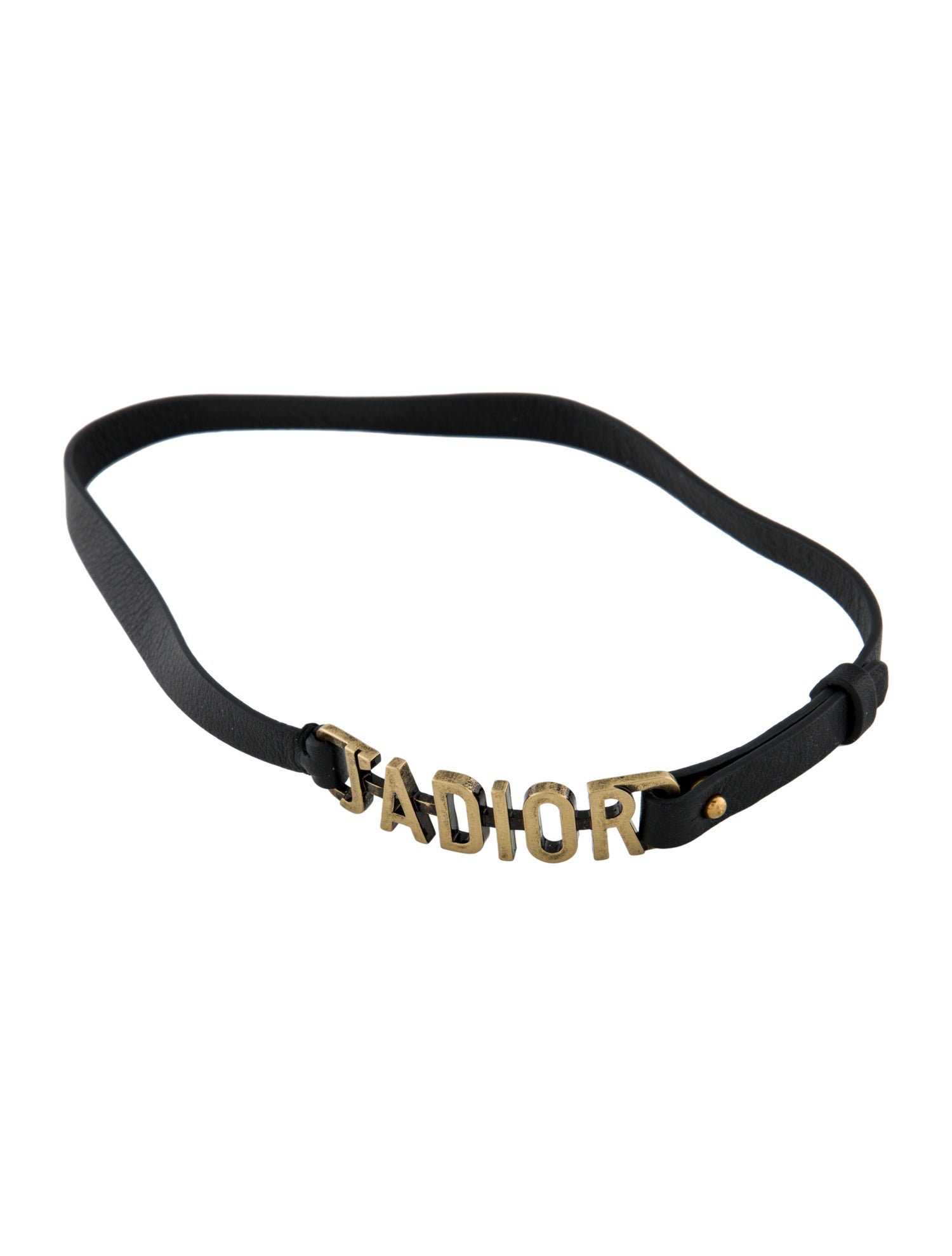 Christian Dior Leather J'Adior Choker Necklace - Choker, Necklaces