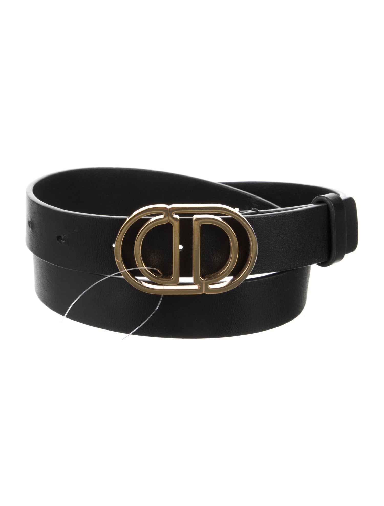 Christian Dior Skinny Leather Belt - Black Belts, Accessories