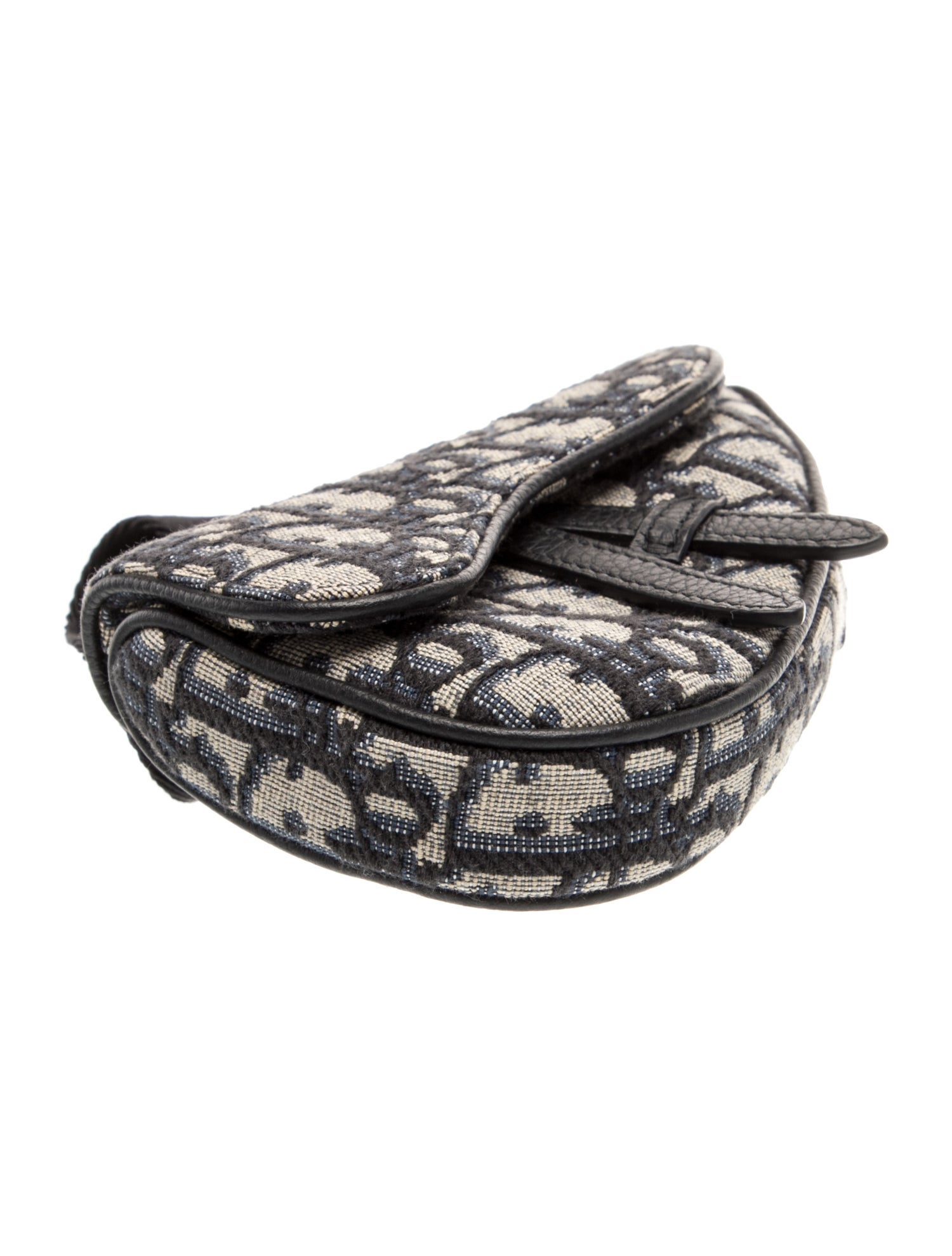 DIOR MEN Oblique Jacquard Christian Dior Saddle Micro - Blue Other