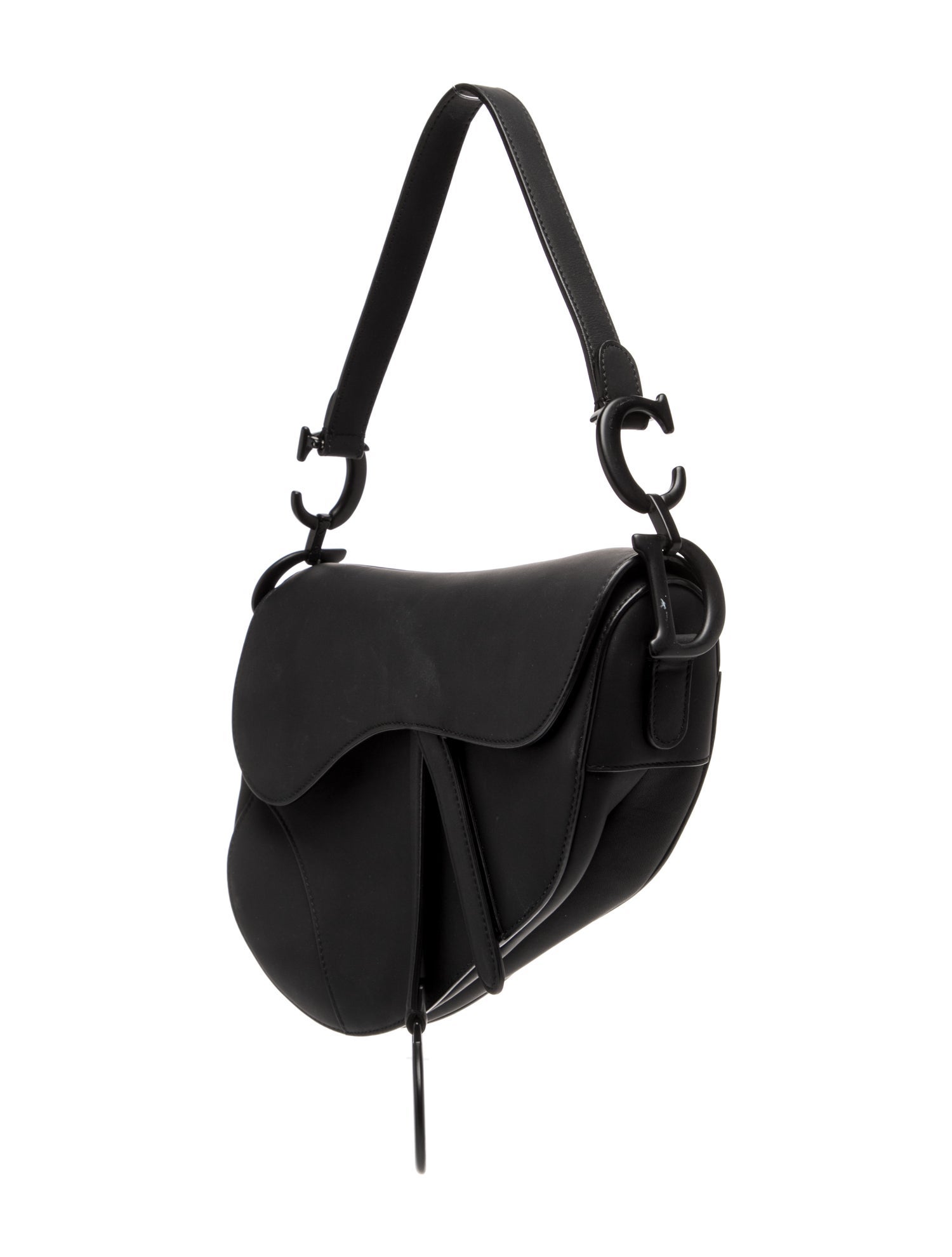 Christian Dior Leather Saddle - Black Shoulder Bags, Handbags