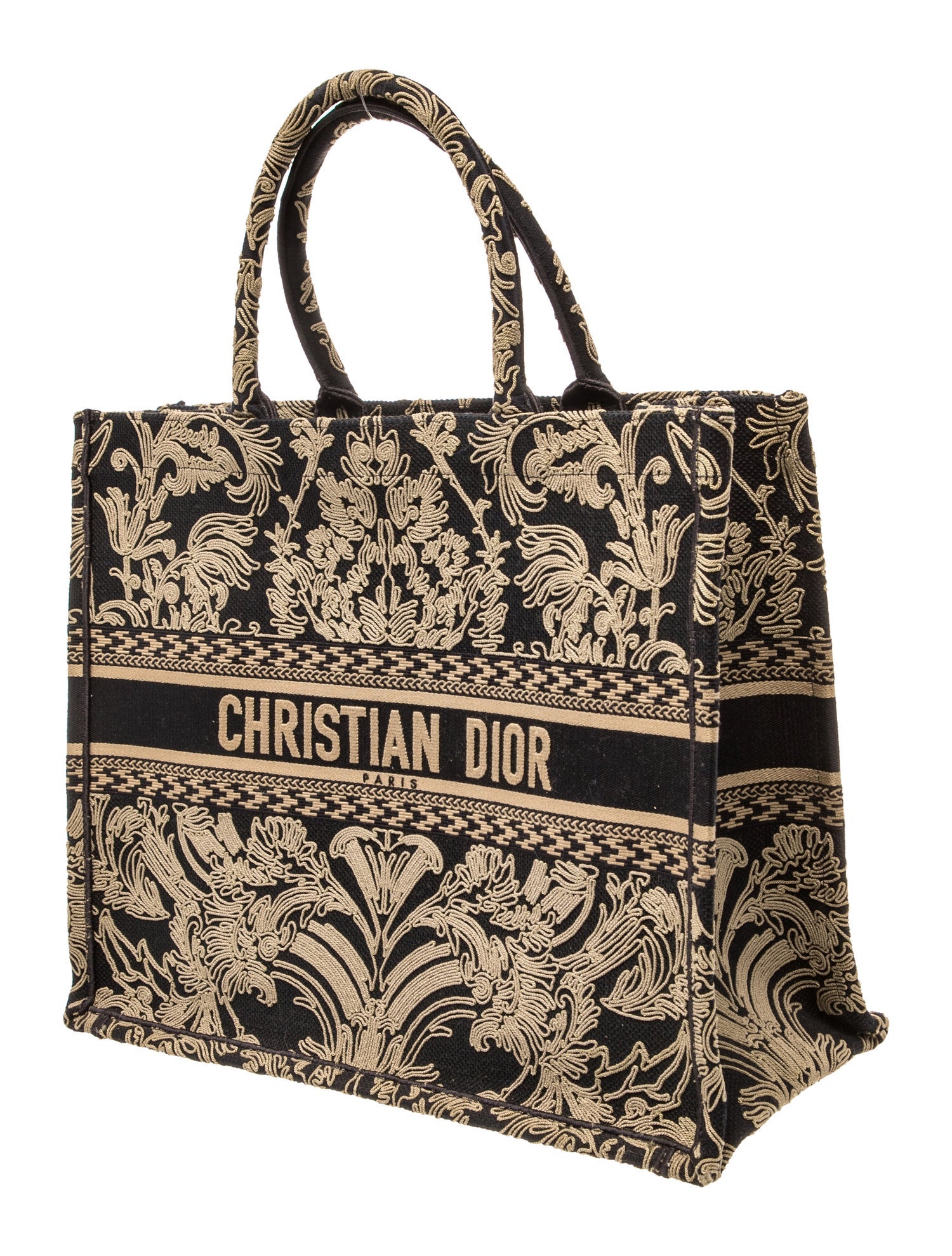 CHRISTIAN DIOR トートバッグ Christian Dior Jacquard Book Large - Black Totes, Handbags