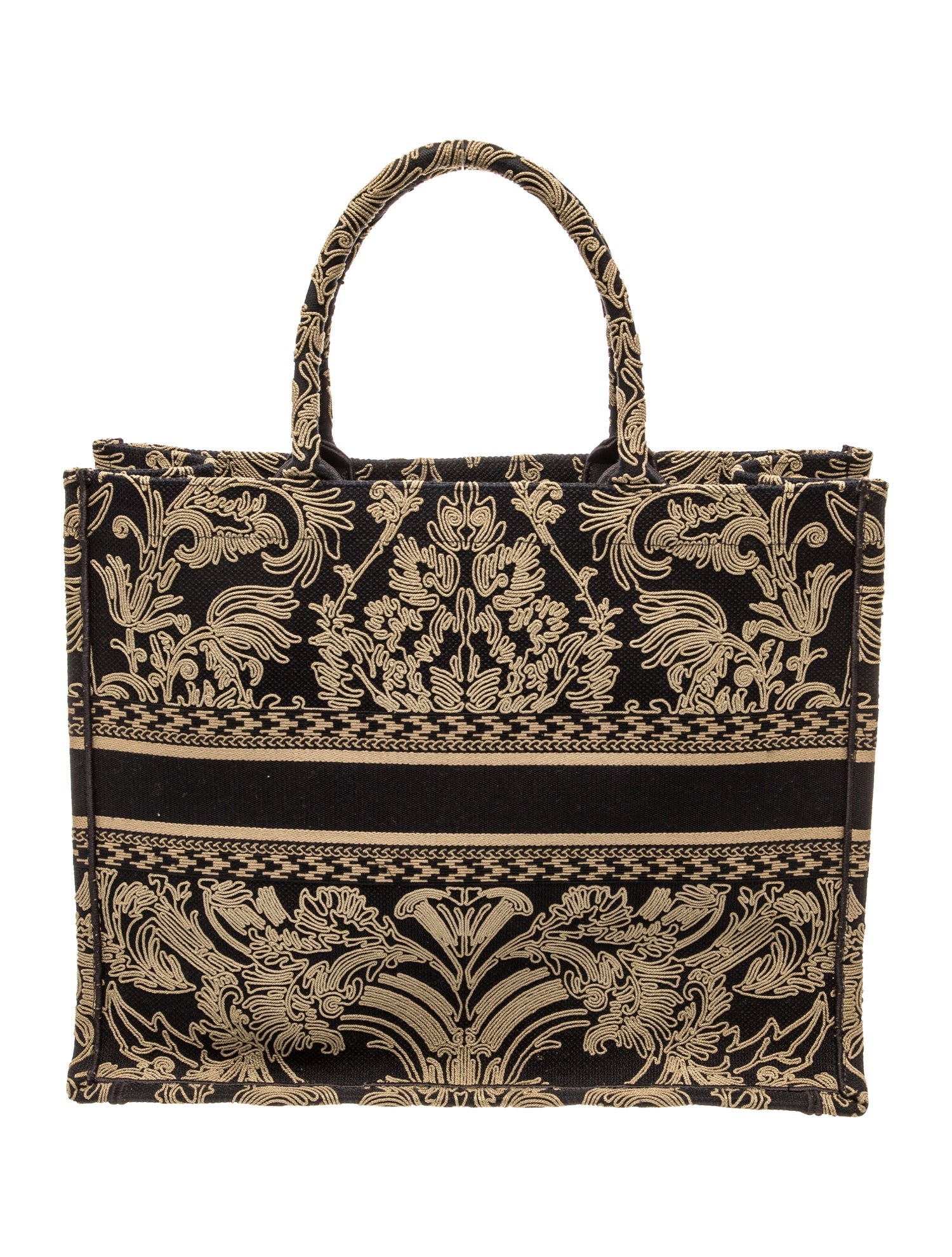 Christian Dior Jacquard Book Large - Black Totes, Handbags